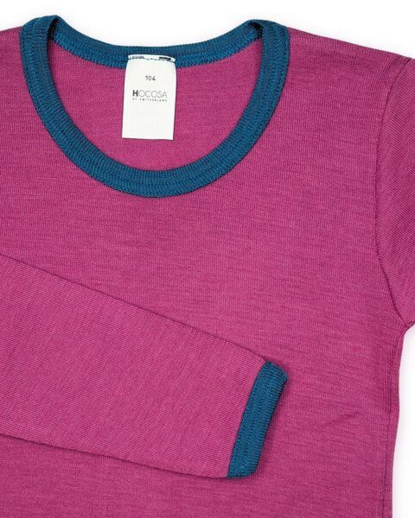 Hocosa Kinder Langarm Shirt Wolle Seide – Ansicht 2
