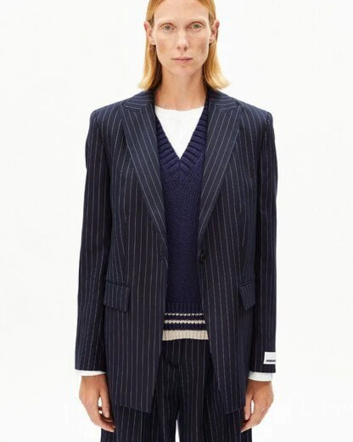ARMEDANGELS PINSTRIPE MIKULAA Damen Blazer aus TENCEL Lyocell Mix