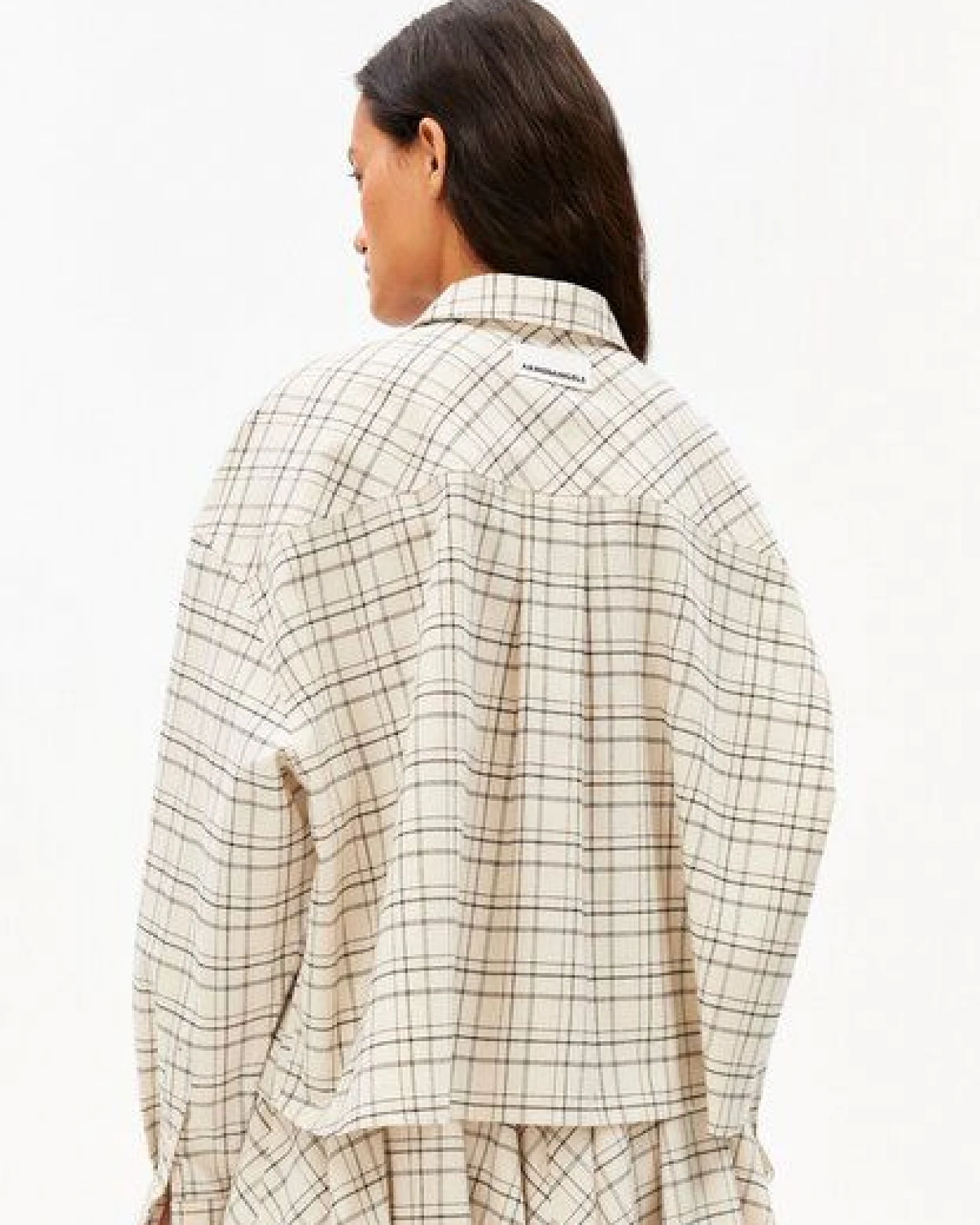 ARMEDANGELS CHECK BOXY Damen Bluse aus Bio-Baumwolle – Ansicht 2