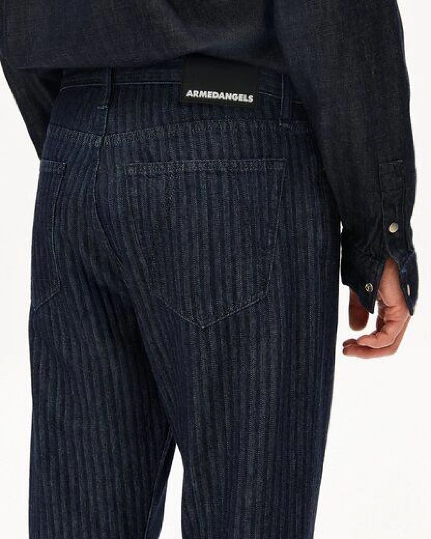 ARMEDANGELS HERRINGBONE Herren Tapered Jeans Bio-Baumwolle – Ansicht 3