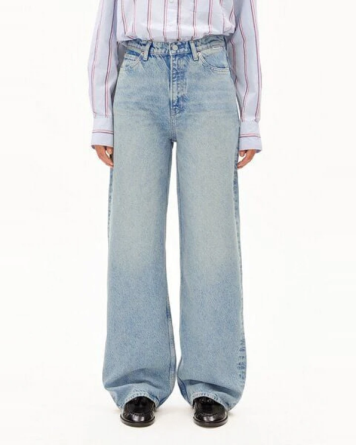 ARMEDANGELS ENIJAA Damen Wide Leg Jeans aus recyceltem Baumwoll-Mix