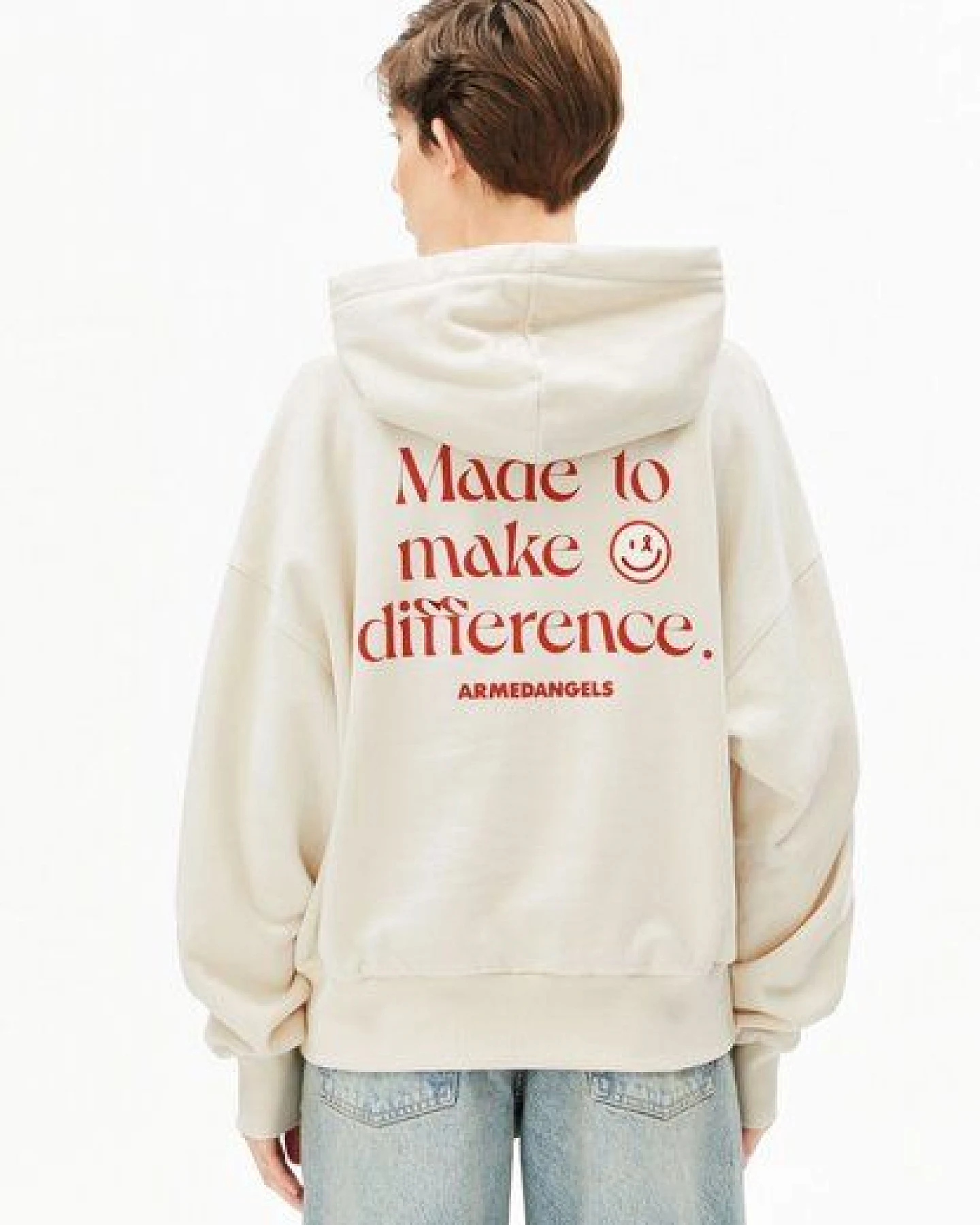 ARMEDANGELS FRANCISARAA DIFFERENCE Damen Sweathoodie aus Bio-Baumwolle – Ansicht 2
