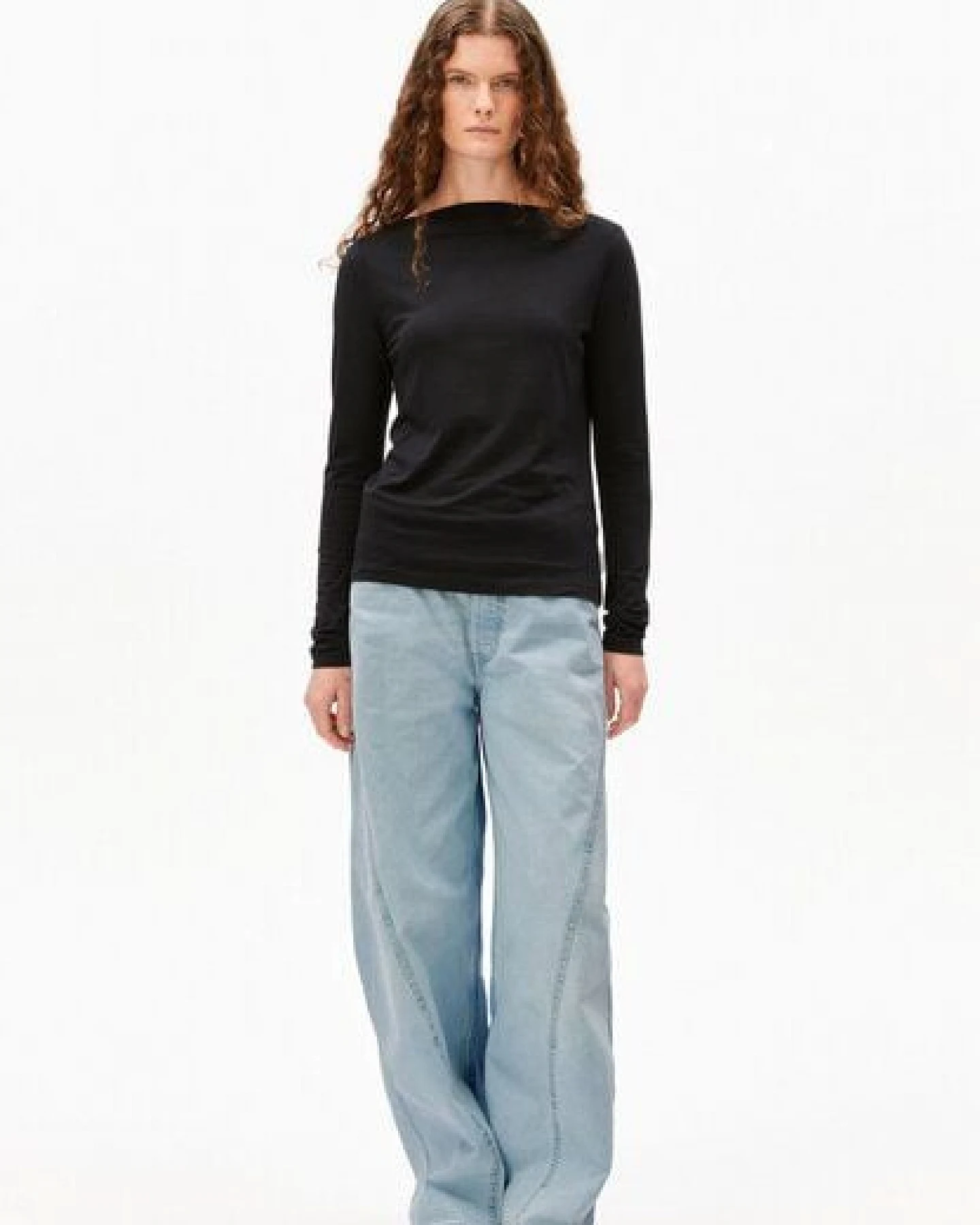 ARMEDANGELS BOAT NECK Damen Longsleeve aus TENCEL Lyocell Mix – Ansicht 4