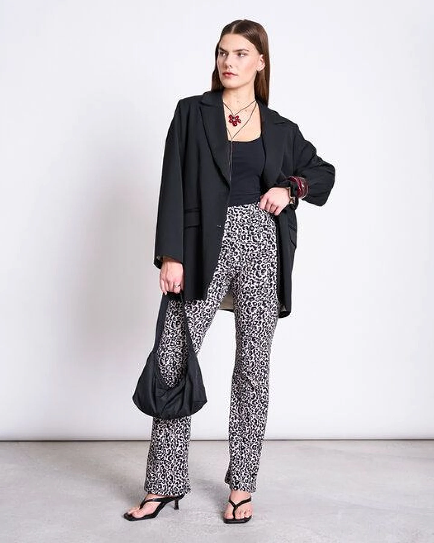 JAN N JUNE Ausgestellte Flared Leggings leo GOTS – Ansicht 3
