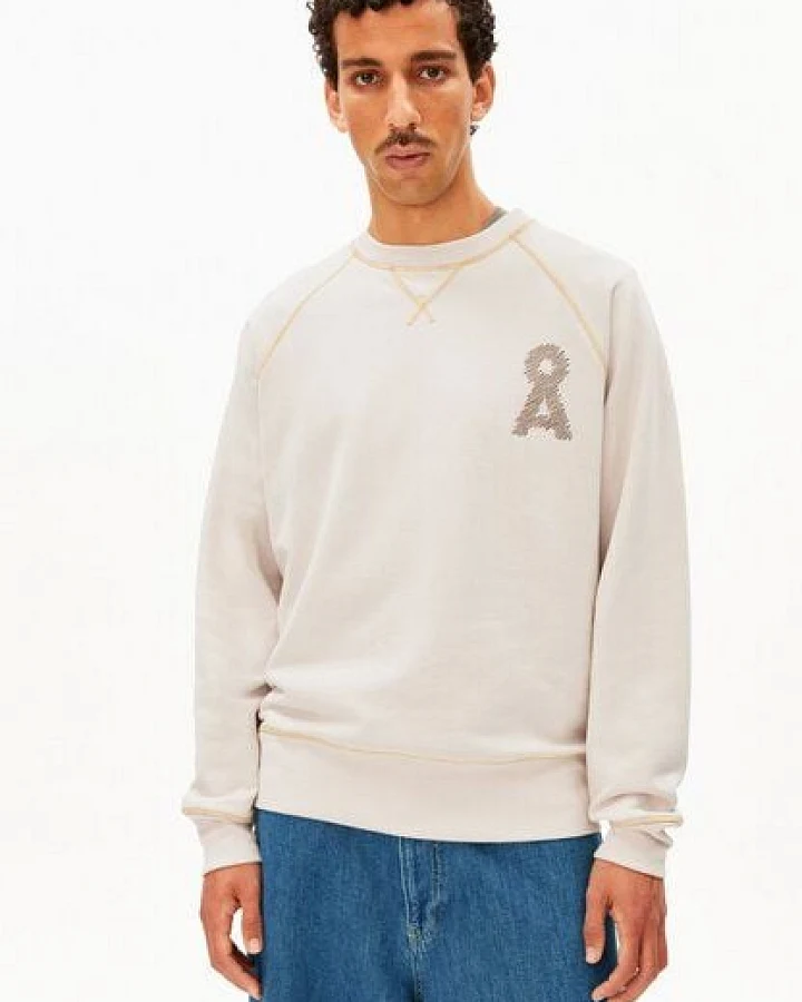 ARMEDANGELS DENIM BLEND MEL Herren Sweatshirt aus recyceltem Baumwoll Mix