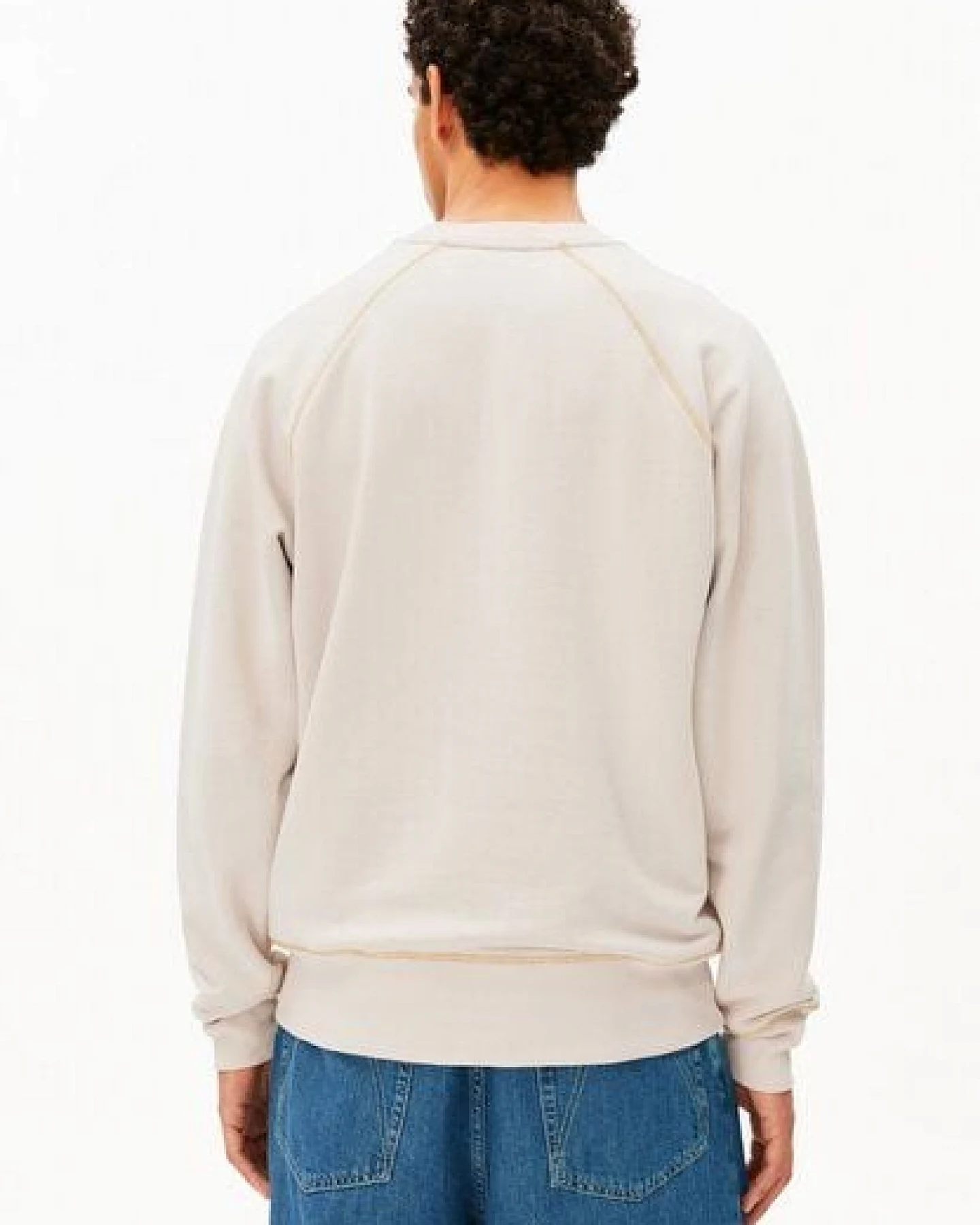ARMEDANGELS DENIM BLEND MEL Herren Sweatshirt aus recyceltem Baumwoll Mix – Ansicht 2