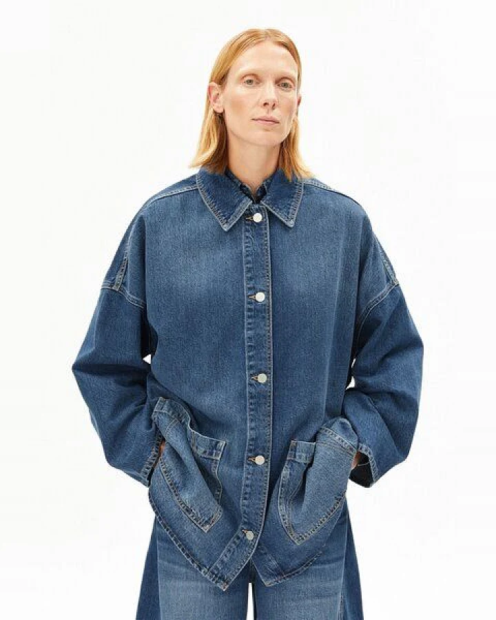 ARMEDANGELS DRAAPY DENIM Damen Jeansjacke aus TENCEL Lyocell Mix