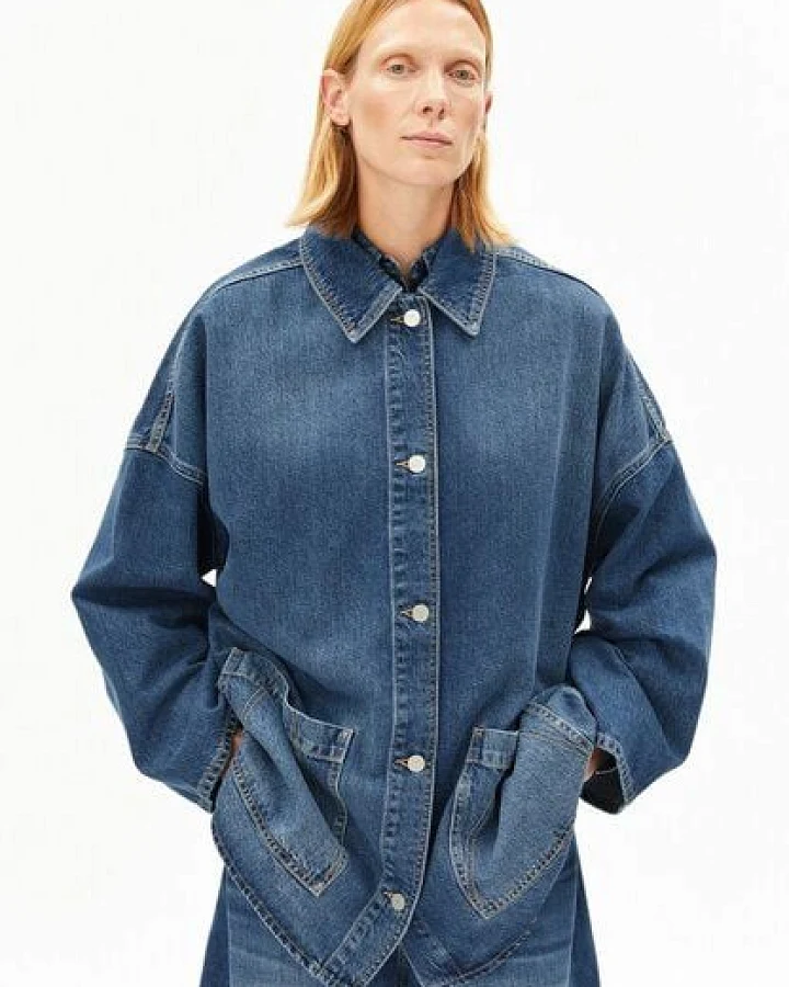 ARMEDANGELS DRAAPY DENIM Damen Jeansjacke aus TENCEL Lyocell Mix