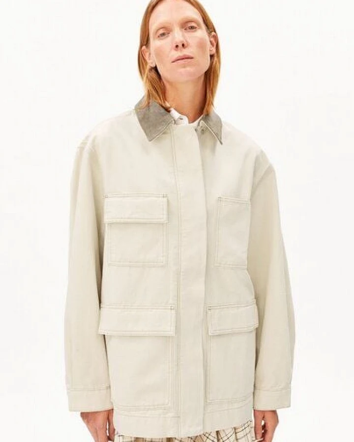 Produktseite: ARMEDANGELS WORKWEAR CANVAS Damen Overshirt aus Bio-Baumwolle
