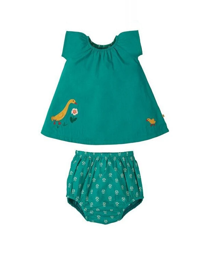 Frugi Octavia Bluse & Bloomer Ente zum wenden