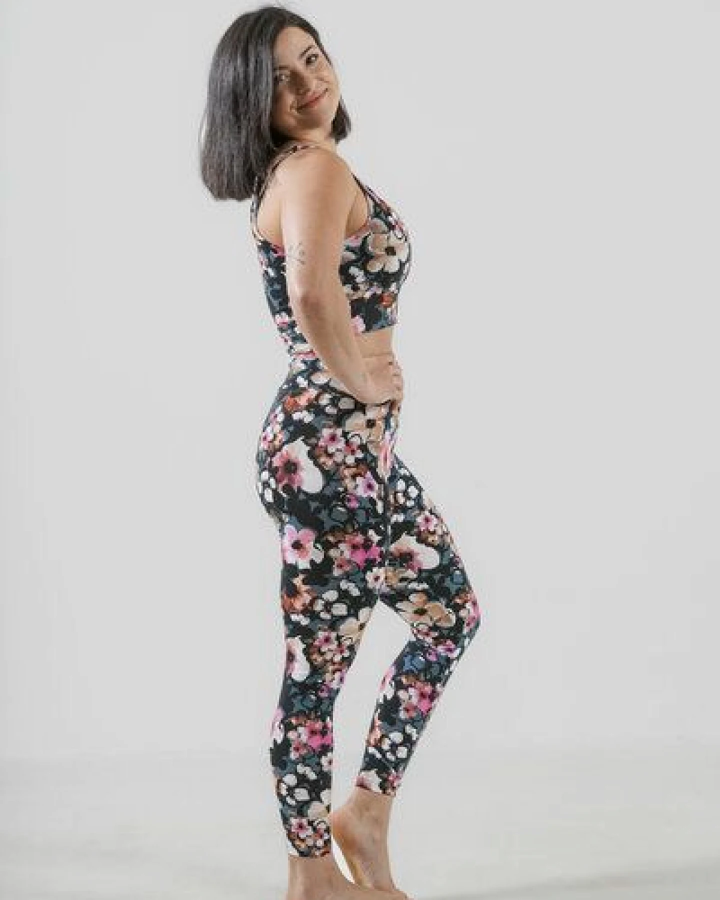 YogiLiebe Yoga Legging Damen "Lotus Soul" aus Bio Baumwolle – Ansicht 3