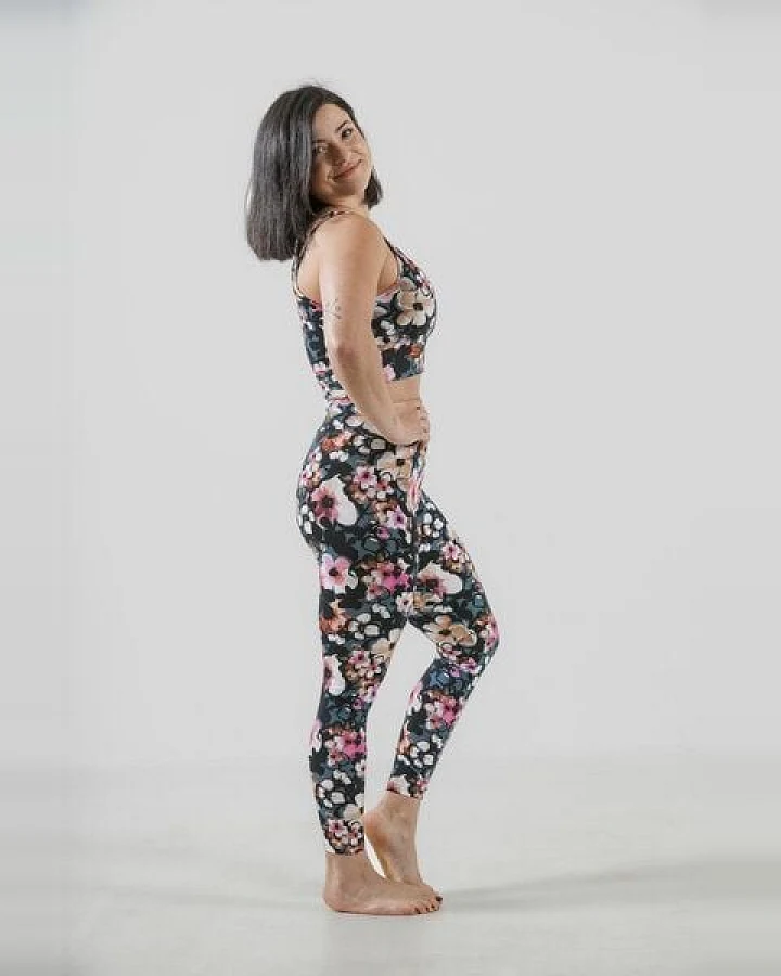 YogiLiebe Yoga Bra "Lotus Soul" Bio- Baumwolle handgefertigt in Deutschland
