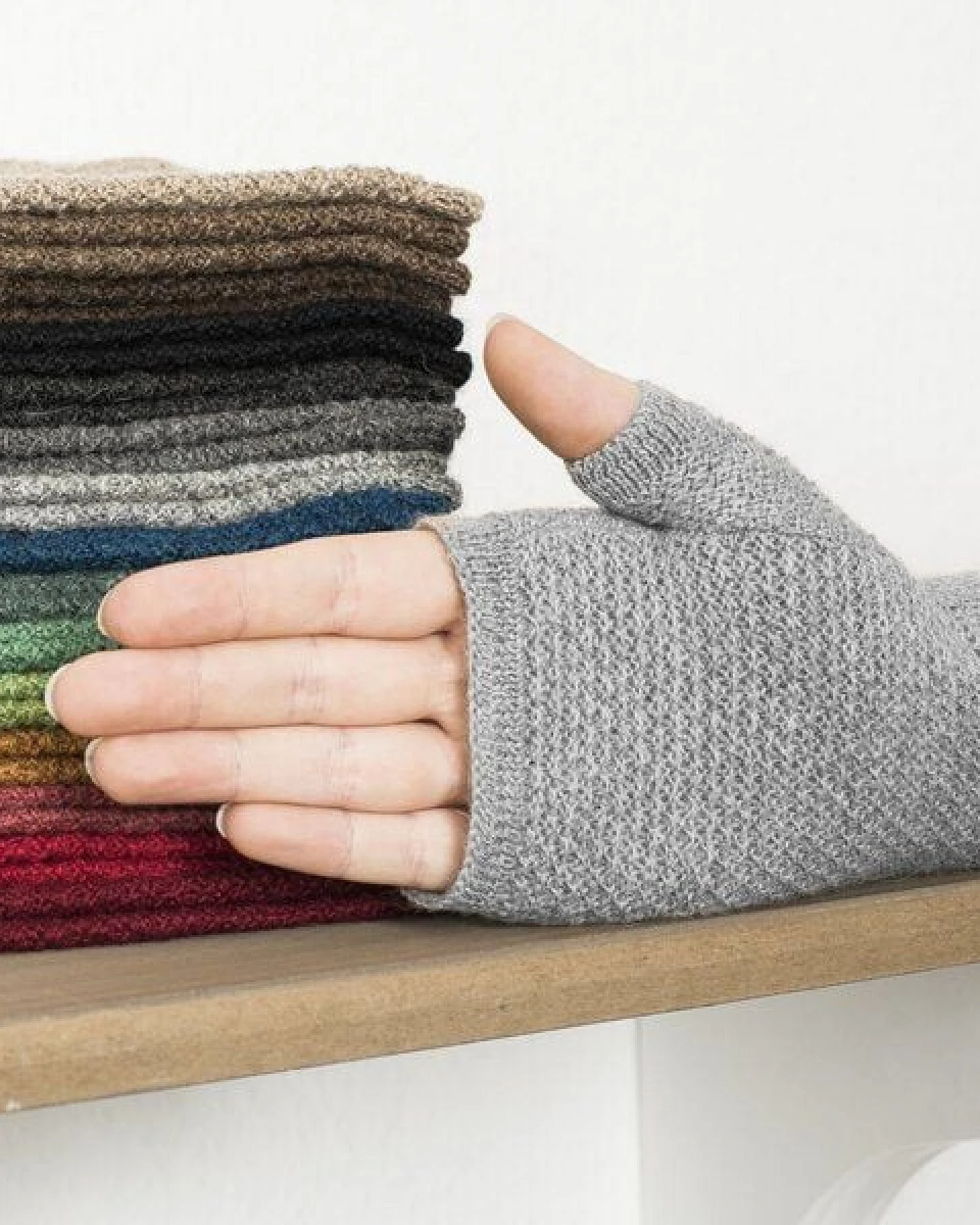 De Colores Fingerlose Handschuhe Alpaka – Ansicht 3