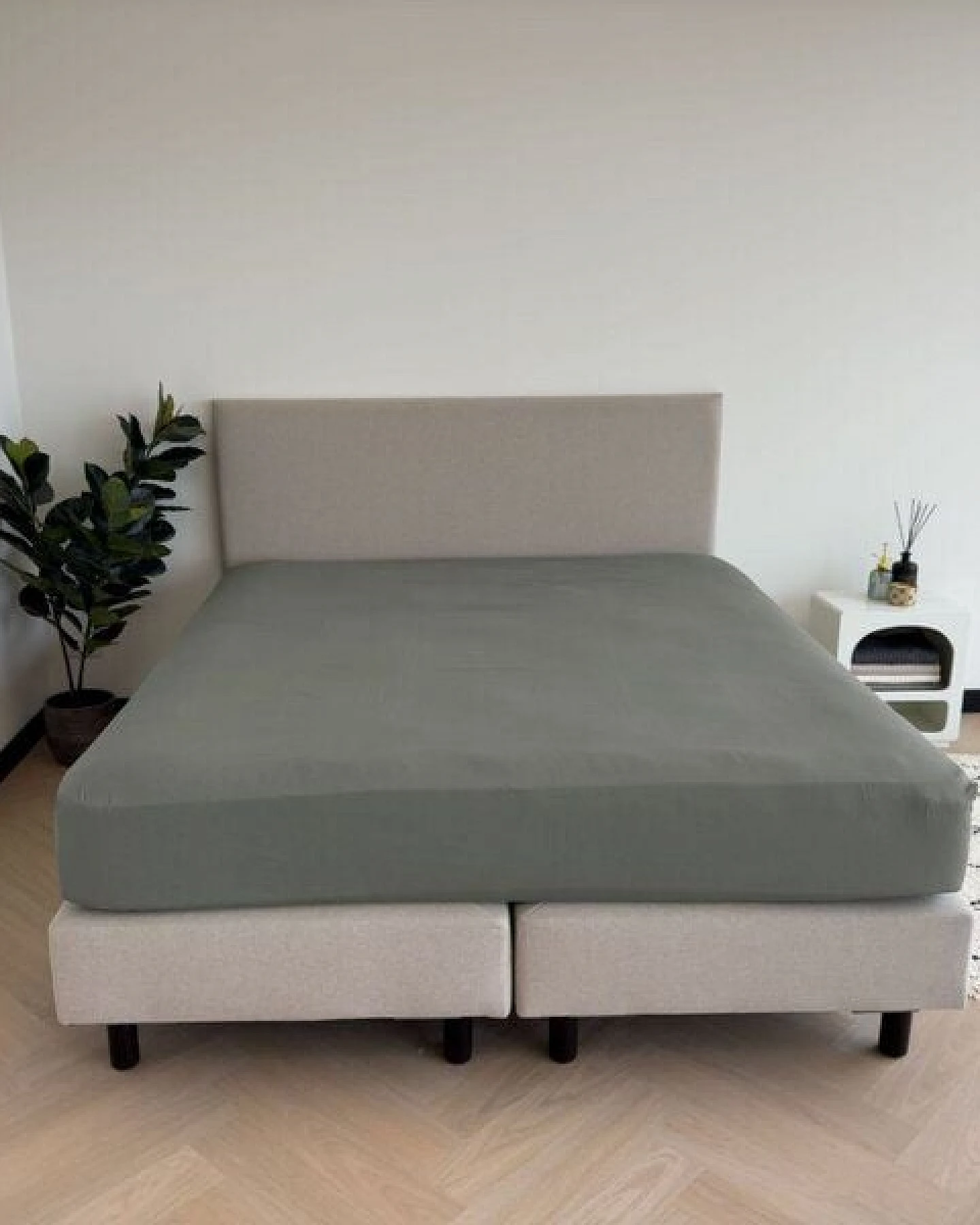 Kayori Topper Spannbetttuch Baumwollsatin – Ansicht 2