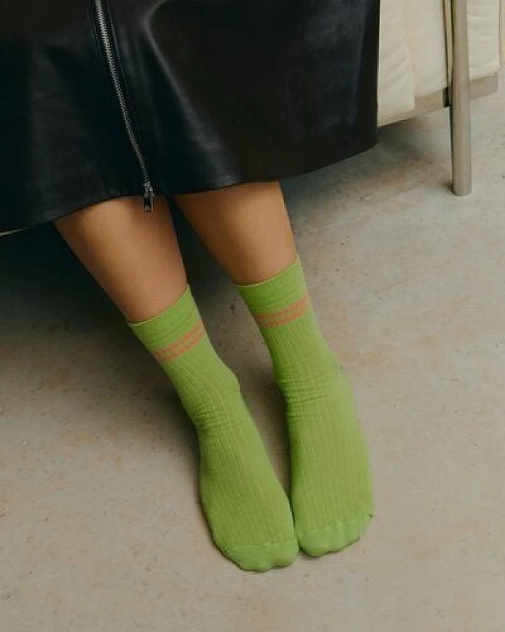 Jutelaune Greenish Stripe Socks