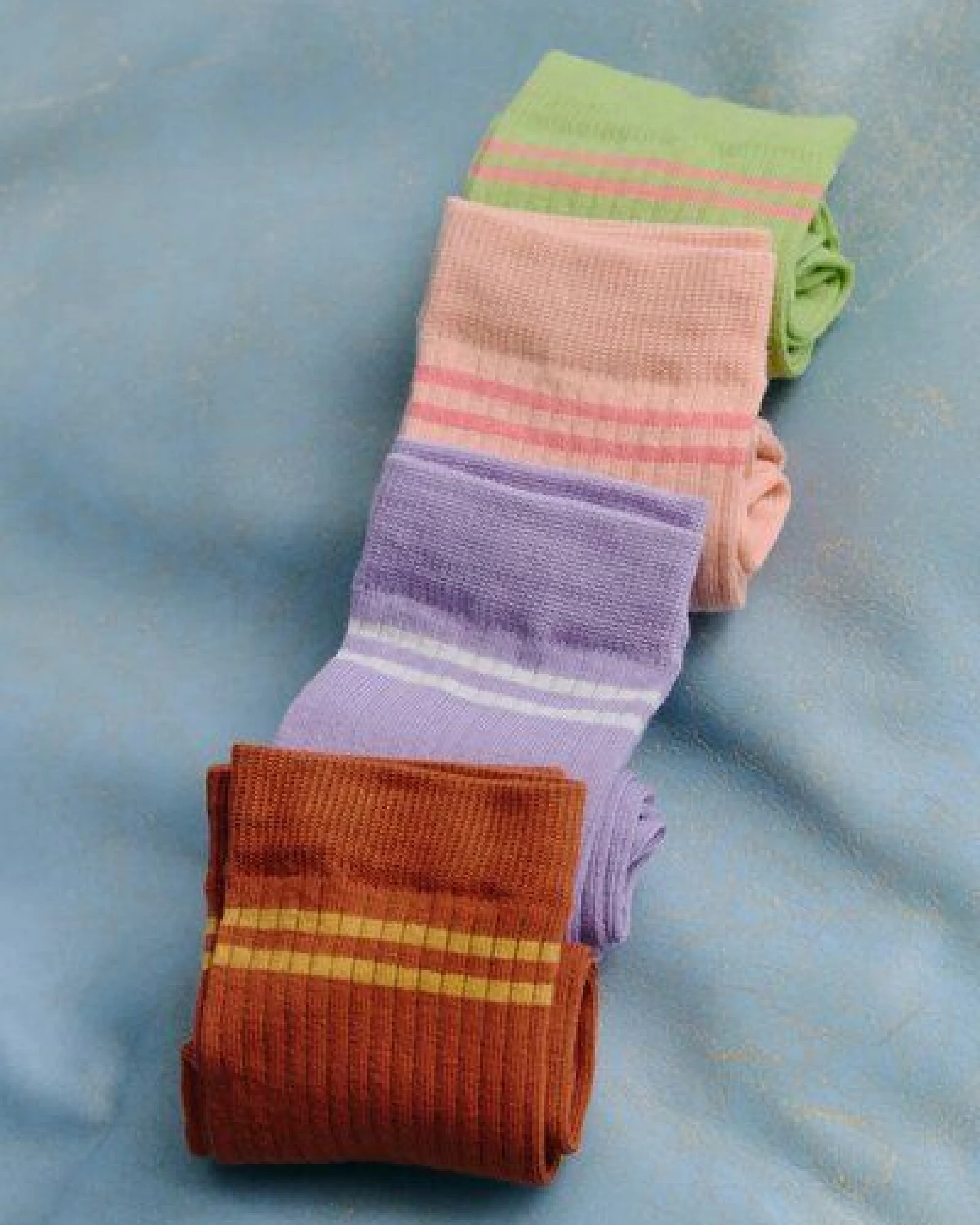 Jutelaune Greenish Stripe Socks – Ansicht 3