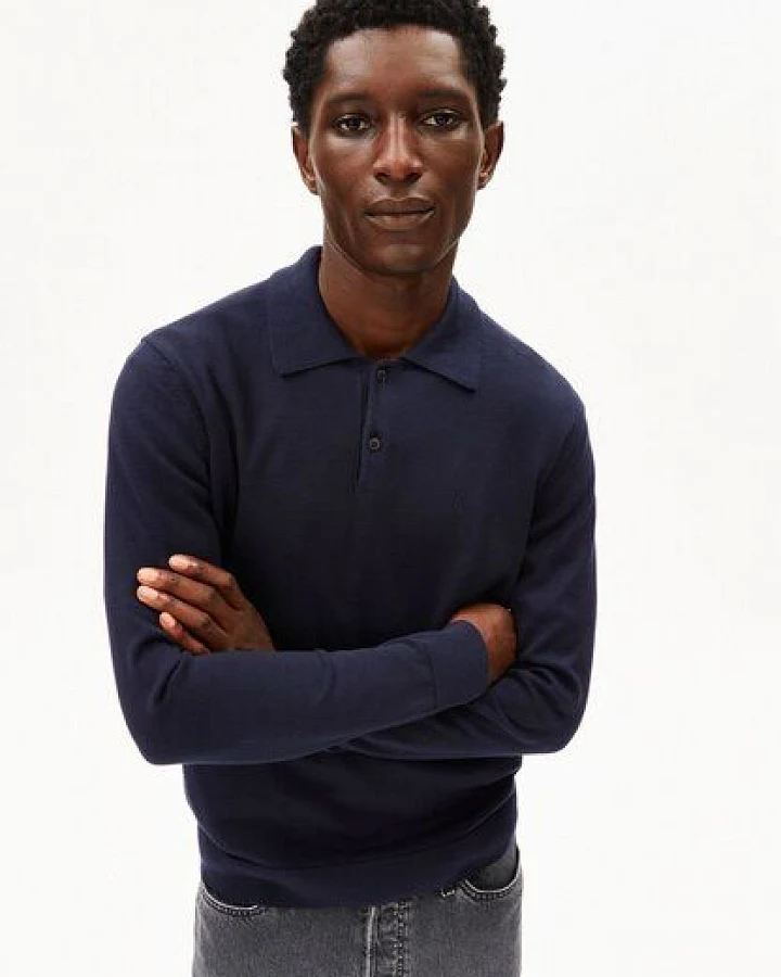 Produktseite: ARMEDANGELS KNIT POLO Herren Polo aus Bio-Baumwolle