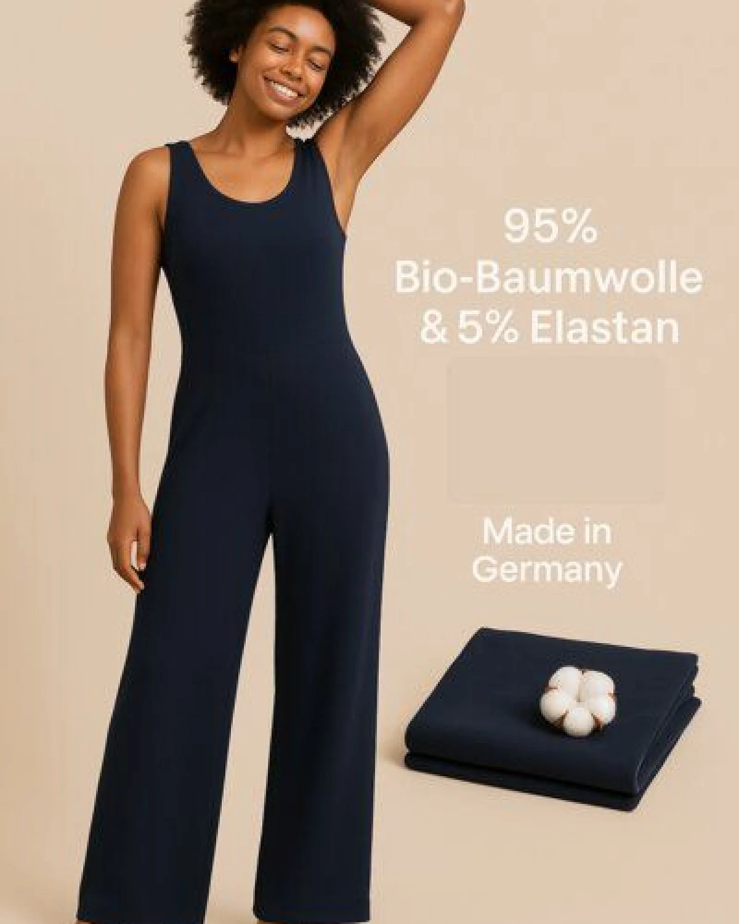YogiLiebe Move & Soma Fair Fashion Jumpsuit aus Bio-Baumwolle – Ansicht 2
