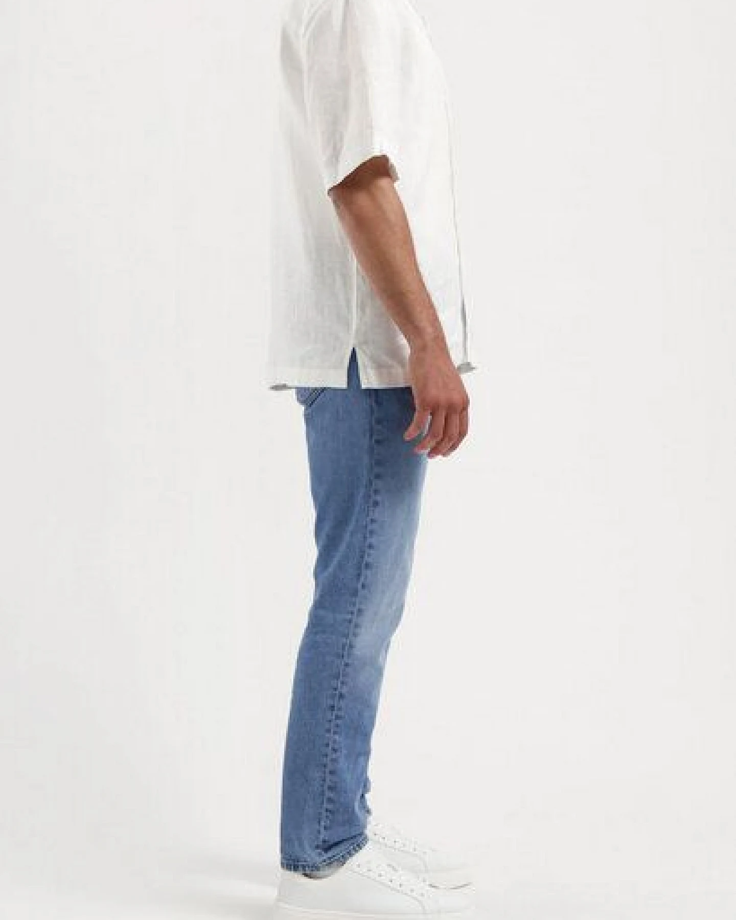 MUD Jeans HANK Mid Tapered Jeans aus einem Bio-Baumwolle / recycelter Baumwolle Mix (medium aged) – Ansicht 3