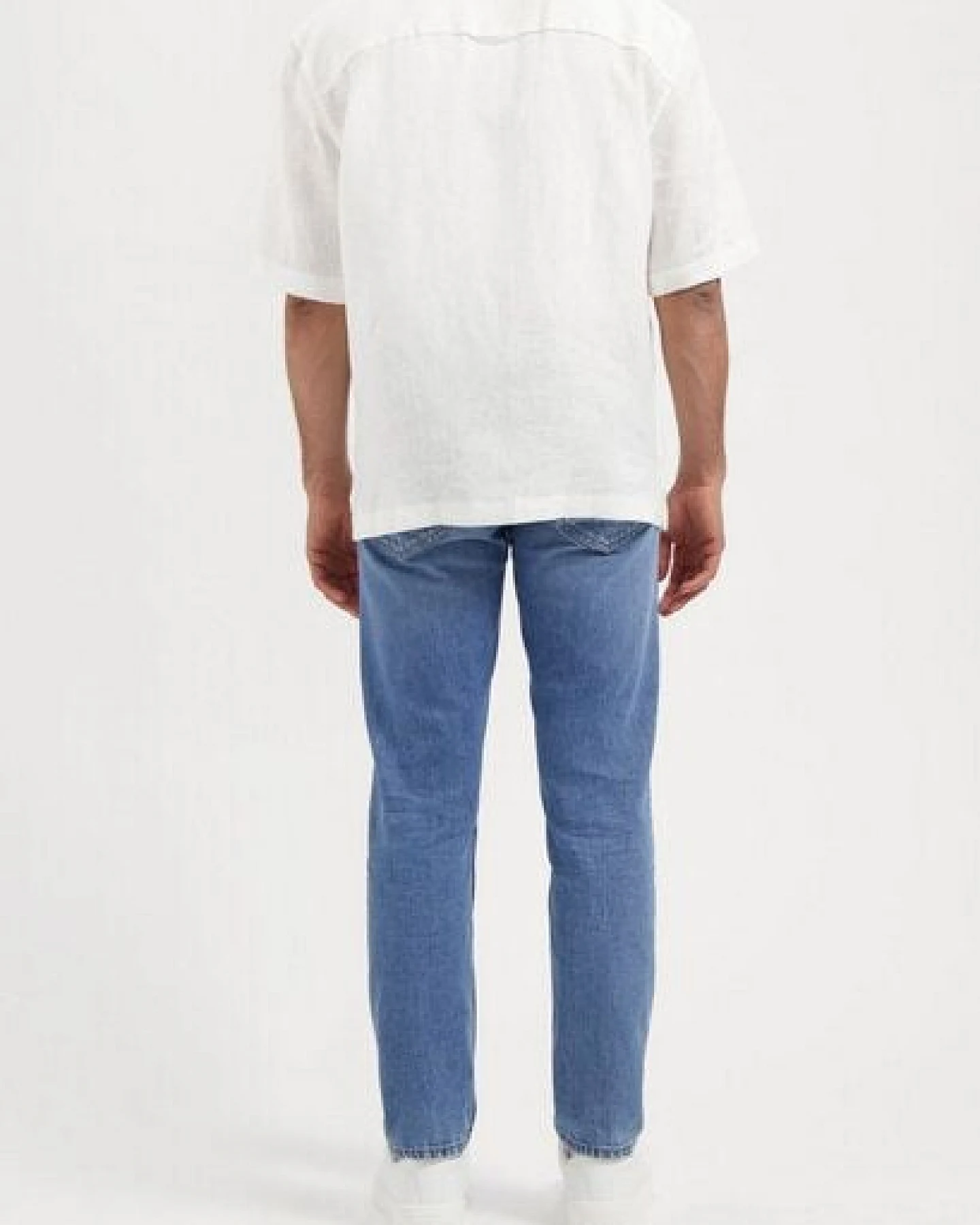 MUD Jeans HANK Mid Tapered Jeans aus einem Bio-Baumwolle / recycelter Baumwolle Mix (medium aged) – Ansicht 4