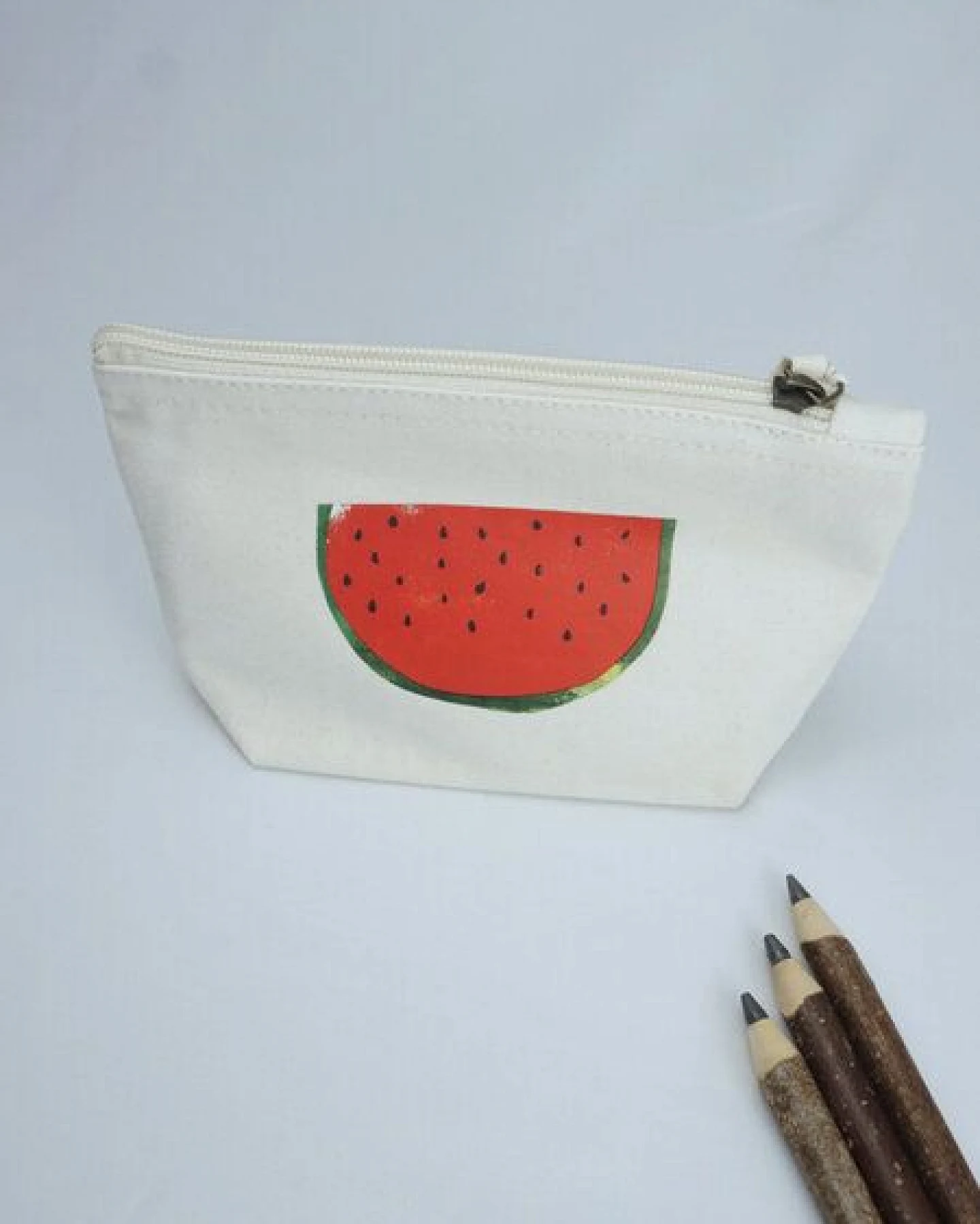 MELAdi Accessoire-Tasche aus Biobaumwolle - Größe S Melone – Ansicht 2