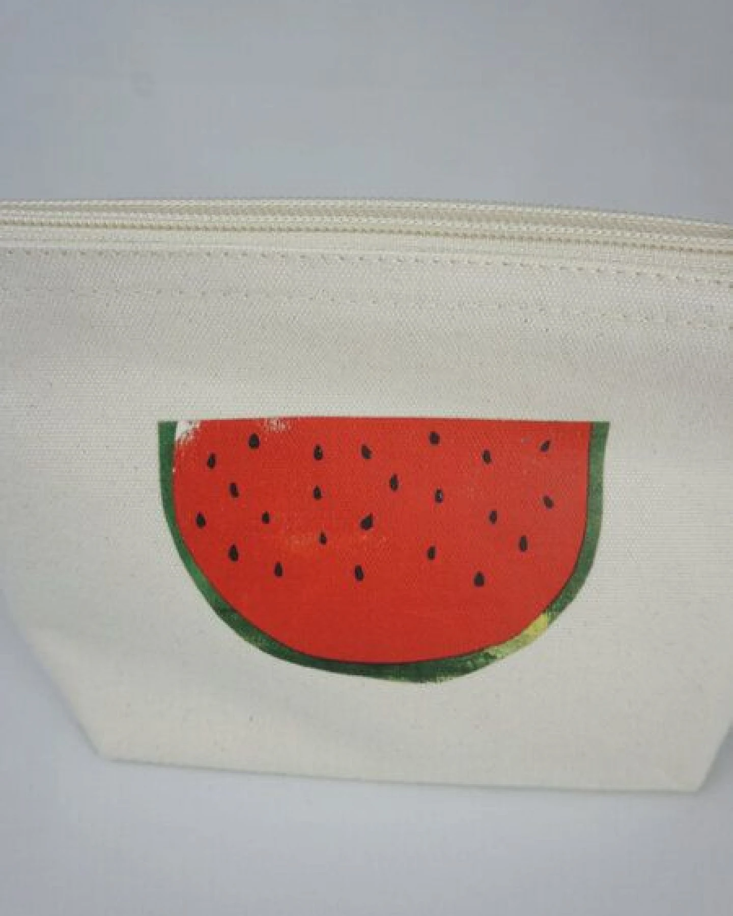 MELAdi Accessoire-Tasche aus Biobaumwolle - Größe S Melone – Ansicht 3