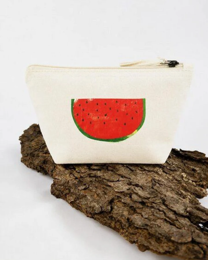 MELAdi Accessoire-Tasche aus Biobaumwolle - Größe S Melone