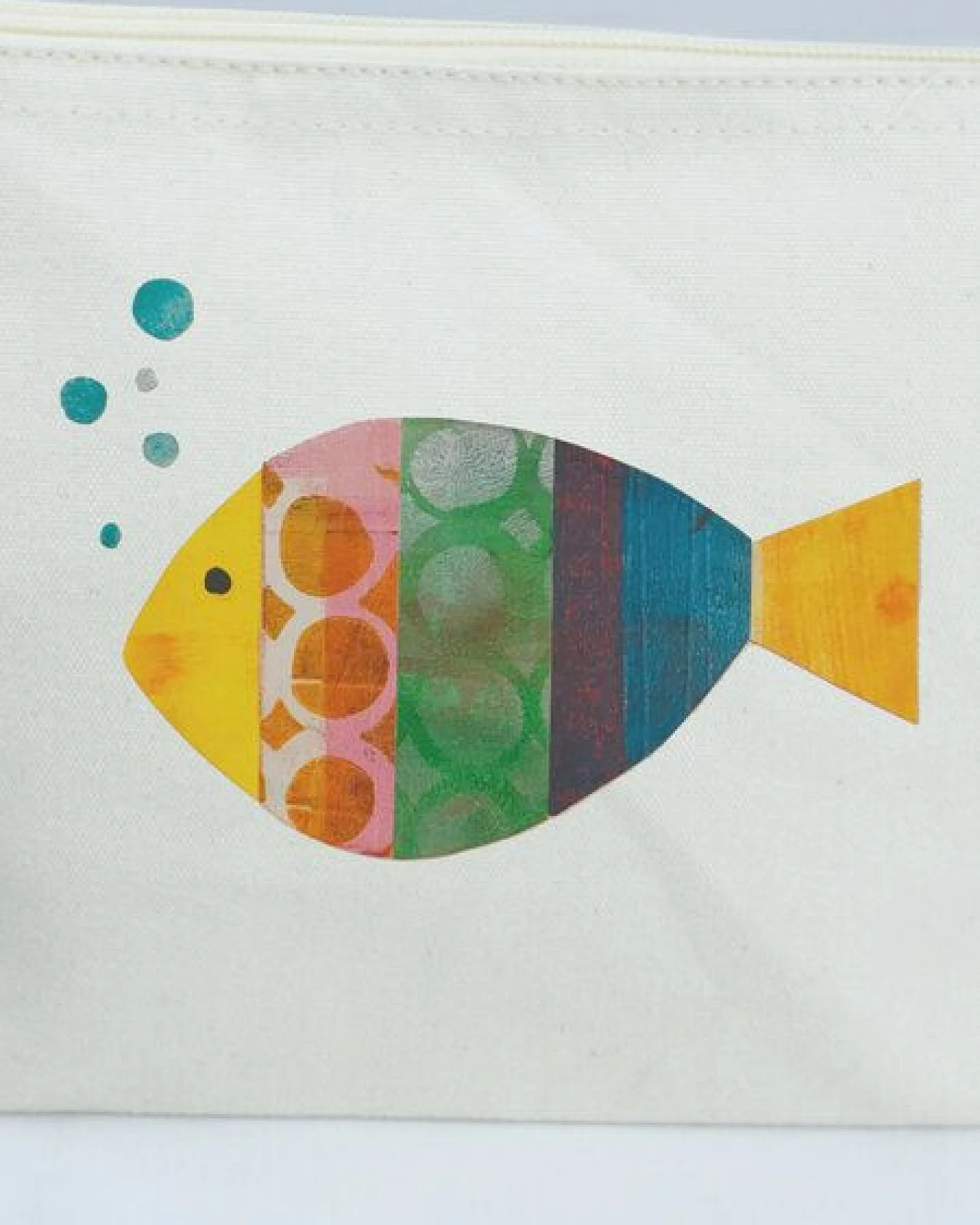 MELAdi Accessoire-Tasche aus Biobaumwolle - Größe L Fisch – Ansicht 2
