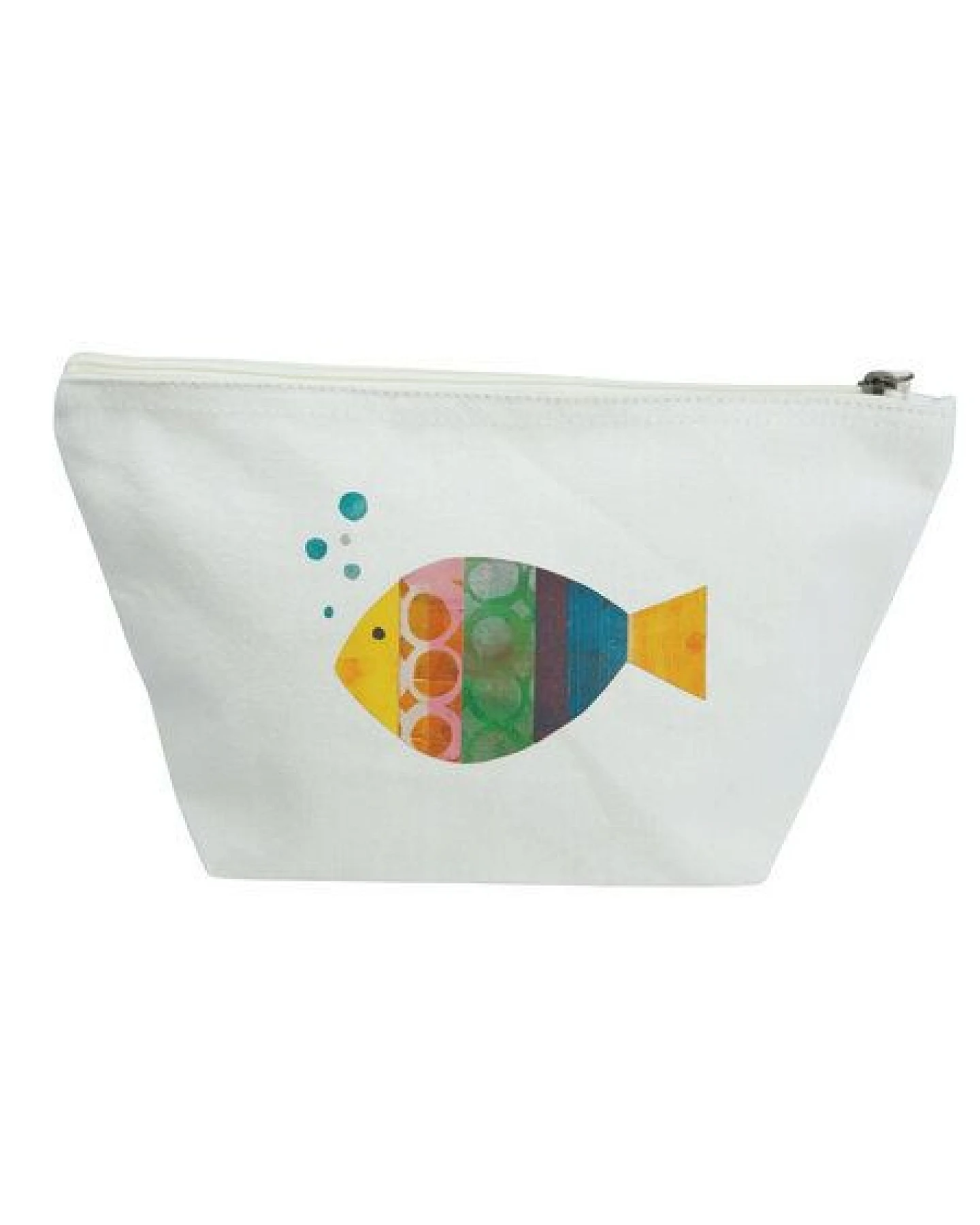 MELAdi Accessoire-Tasche aus Biobaumwolle - Größe L Fisch – Ansicht 3