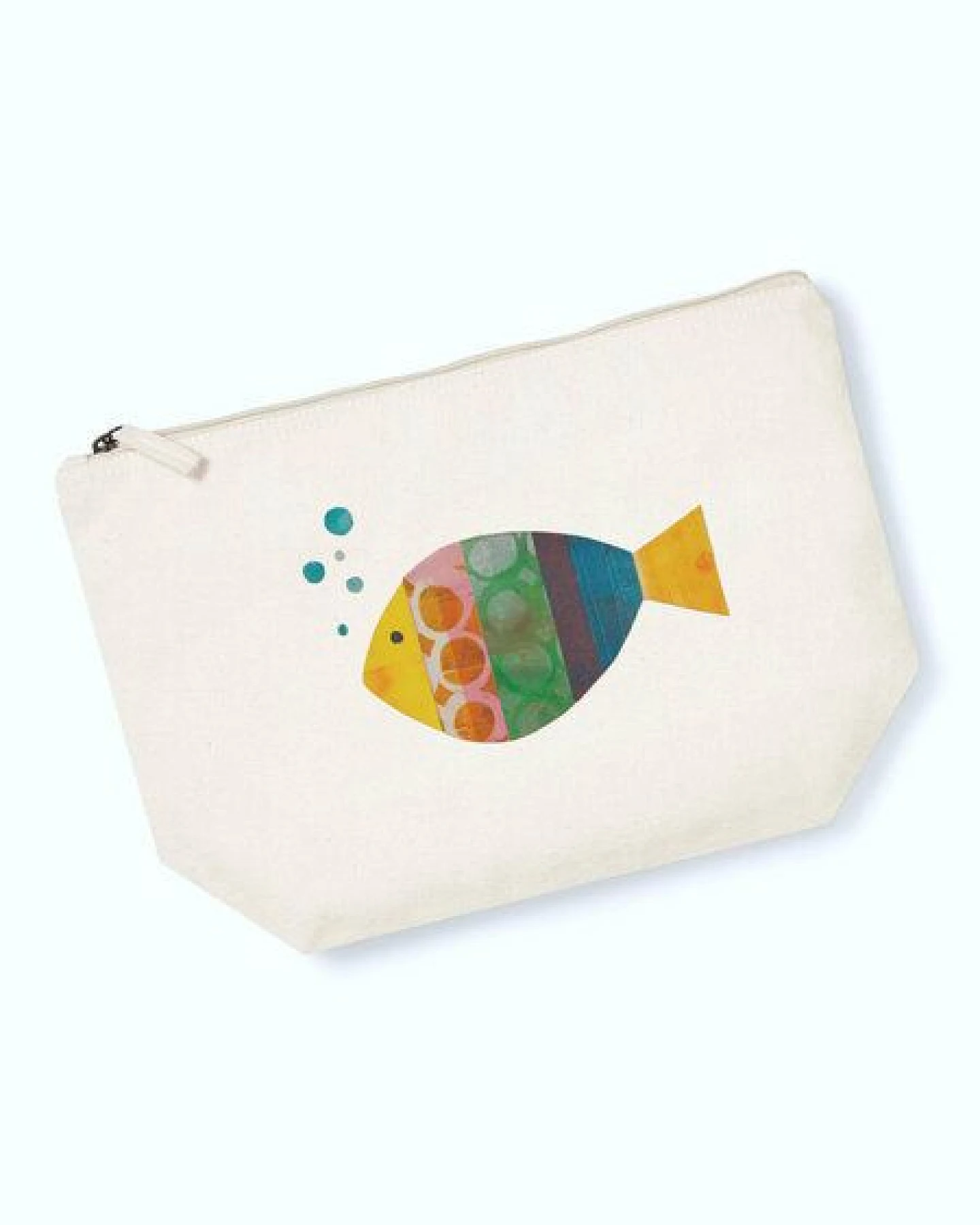 MELAdi Accessoire-Tasche aus Biobaumwolle - Größe L Fisch – Ansicht 4