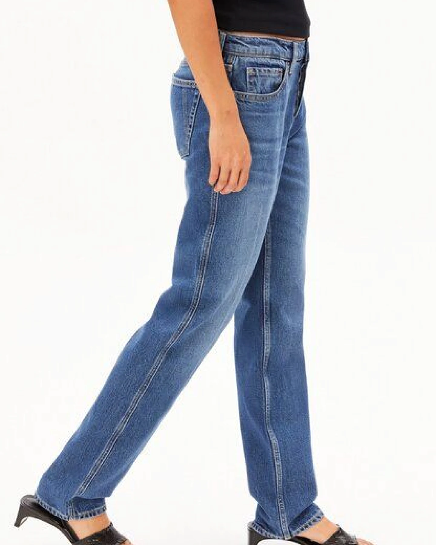 ARMEDANGELS AAVELINE Damen Straight Jeans aus Lyocell-Baumwoll-Mix – Ansicht 4