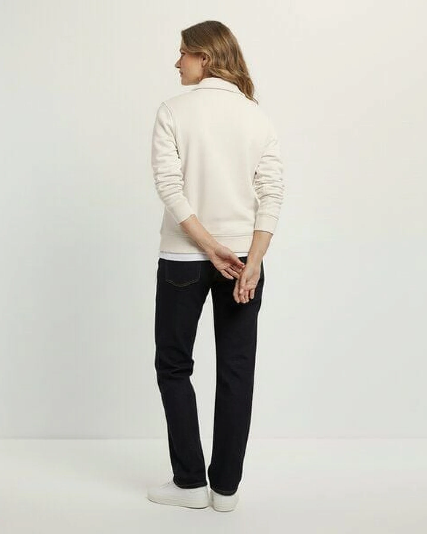 YTWOO Unisex-Sweatshirt mit Zipper und Polokragen – Ansicht 4
