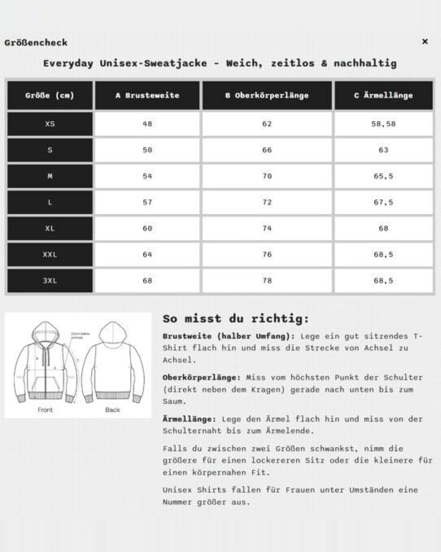 YTWOO Everyday Unisex-Sweatjacke – Weich, zeitlos & nachhaltig – Ansicht 3