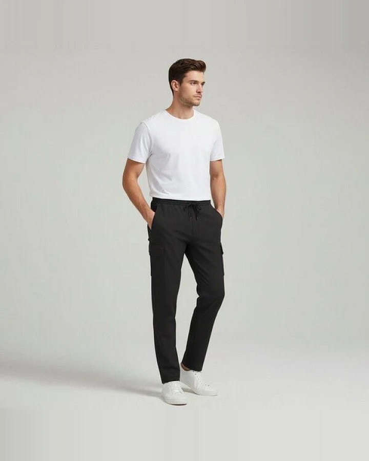 YTWOO Streetwear Cargohose für Herren