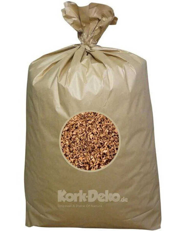 Kork-Deko 100 Liter Korkgranulat fein 0,5–3 mm aus Kork