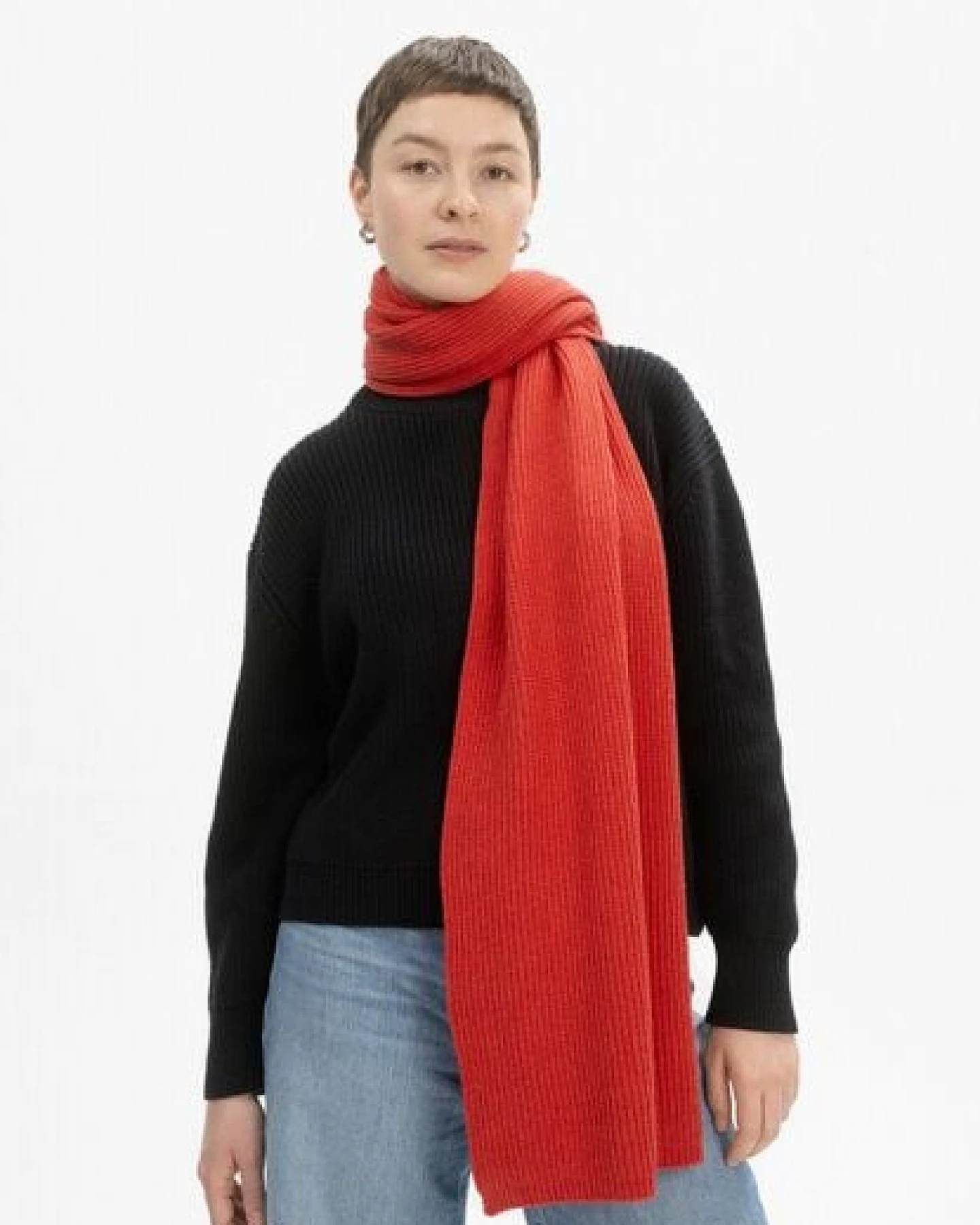 MELA Bundle Strickmütze KALI + Rippstrick Schal NAGNA – Ansicht 2