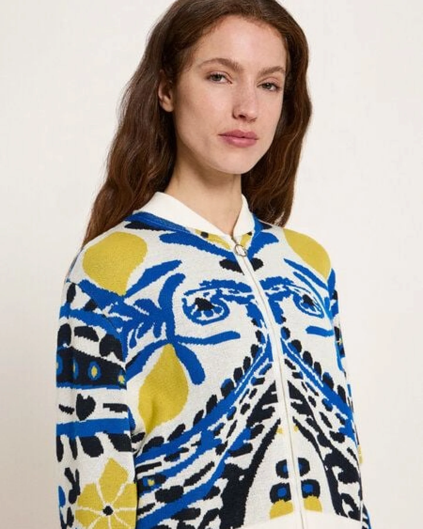 LANIUS Jacquard Strickjacke – Ansicht 4