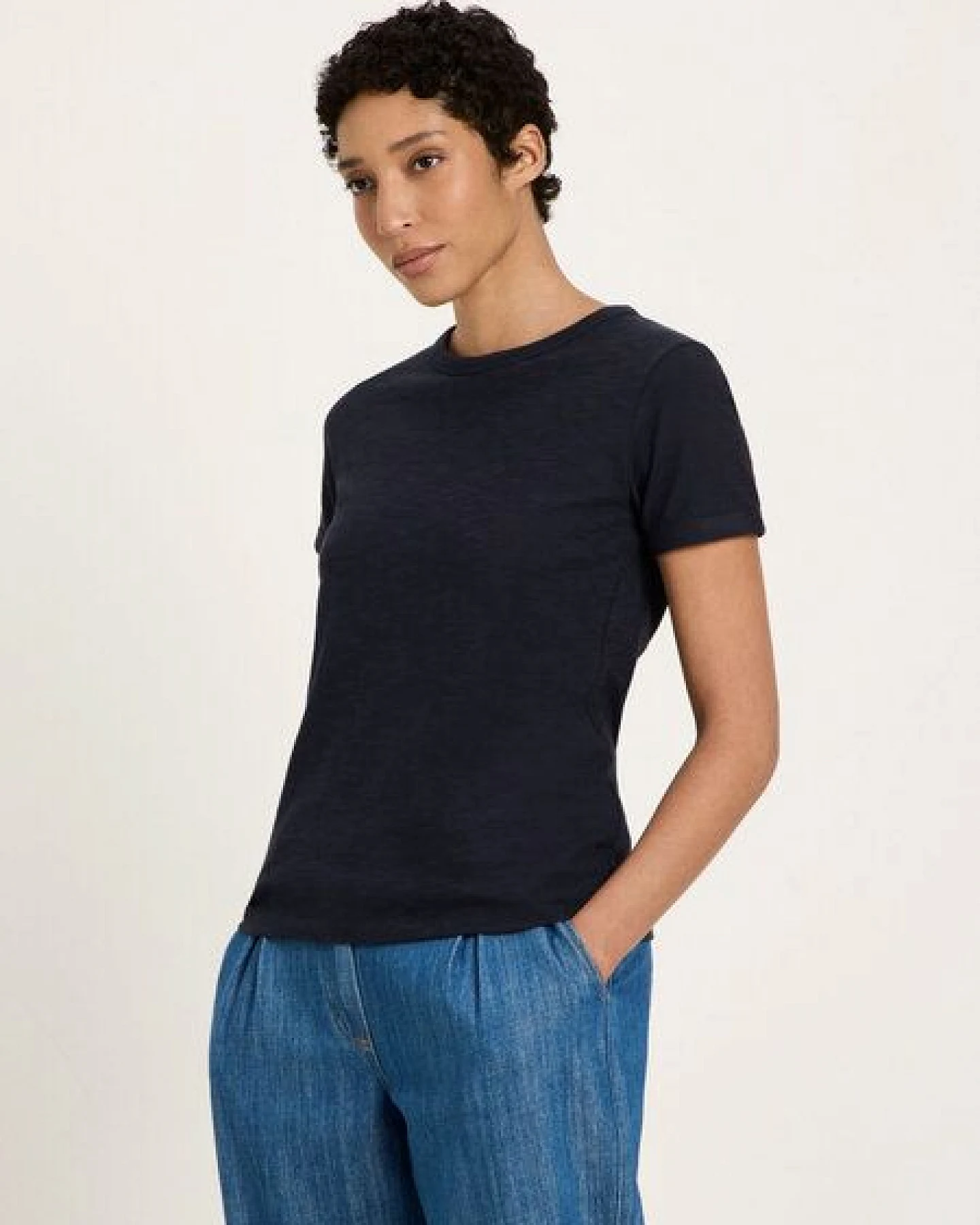 LANIUS Kurzarmshirt (GOTS) aus Bio-Baumwolle – Ansicht 3