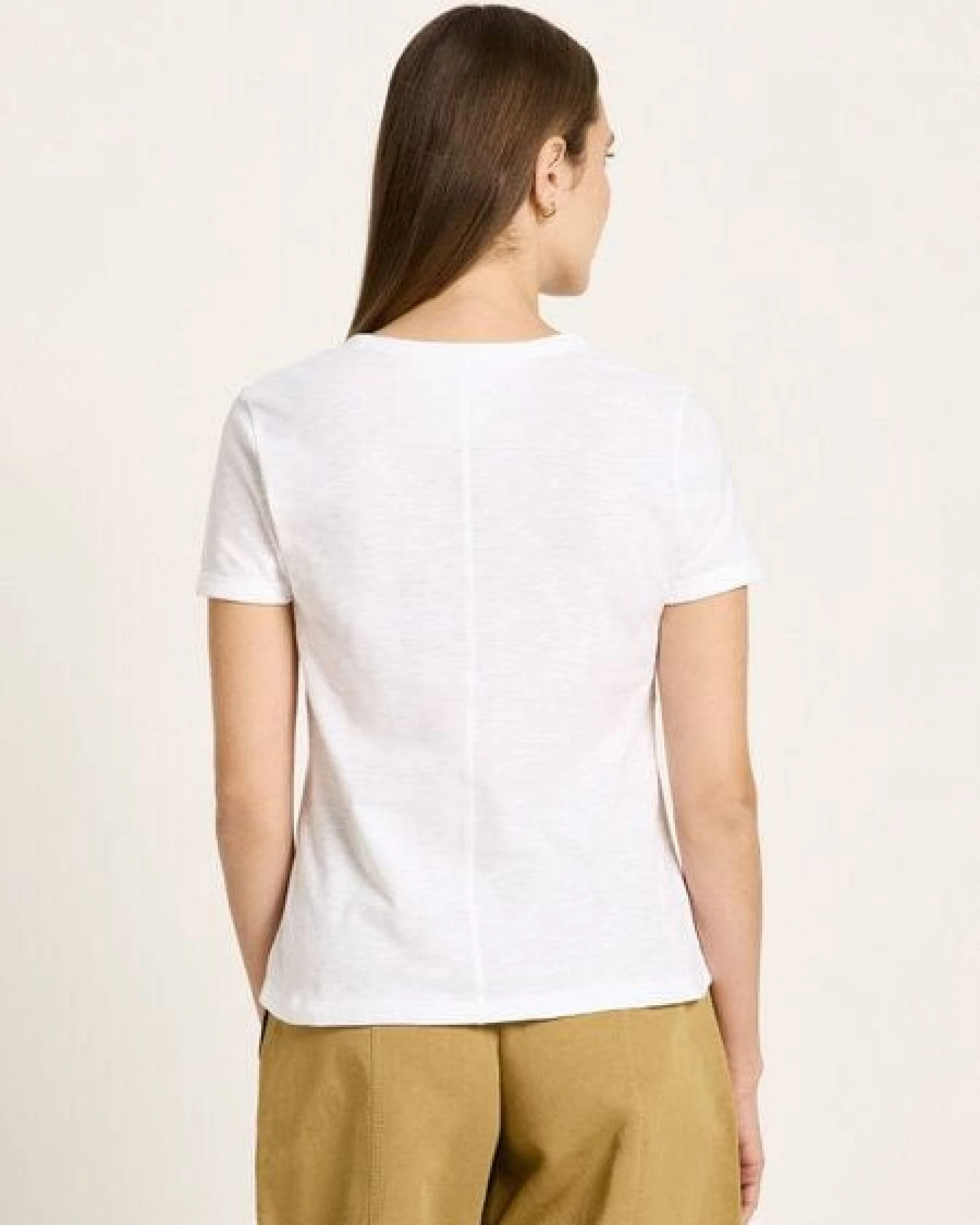 LANIUS Kurzarmshirt (GOTS) aus Bio-Baumwolle – Ansicht 3