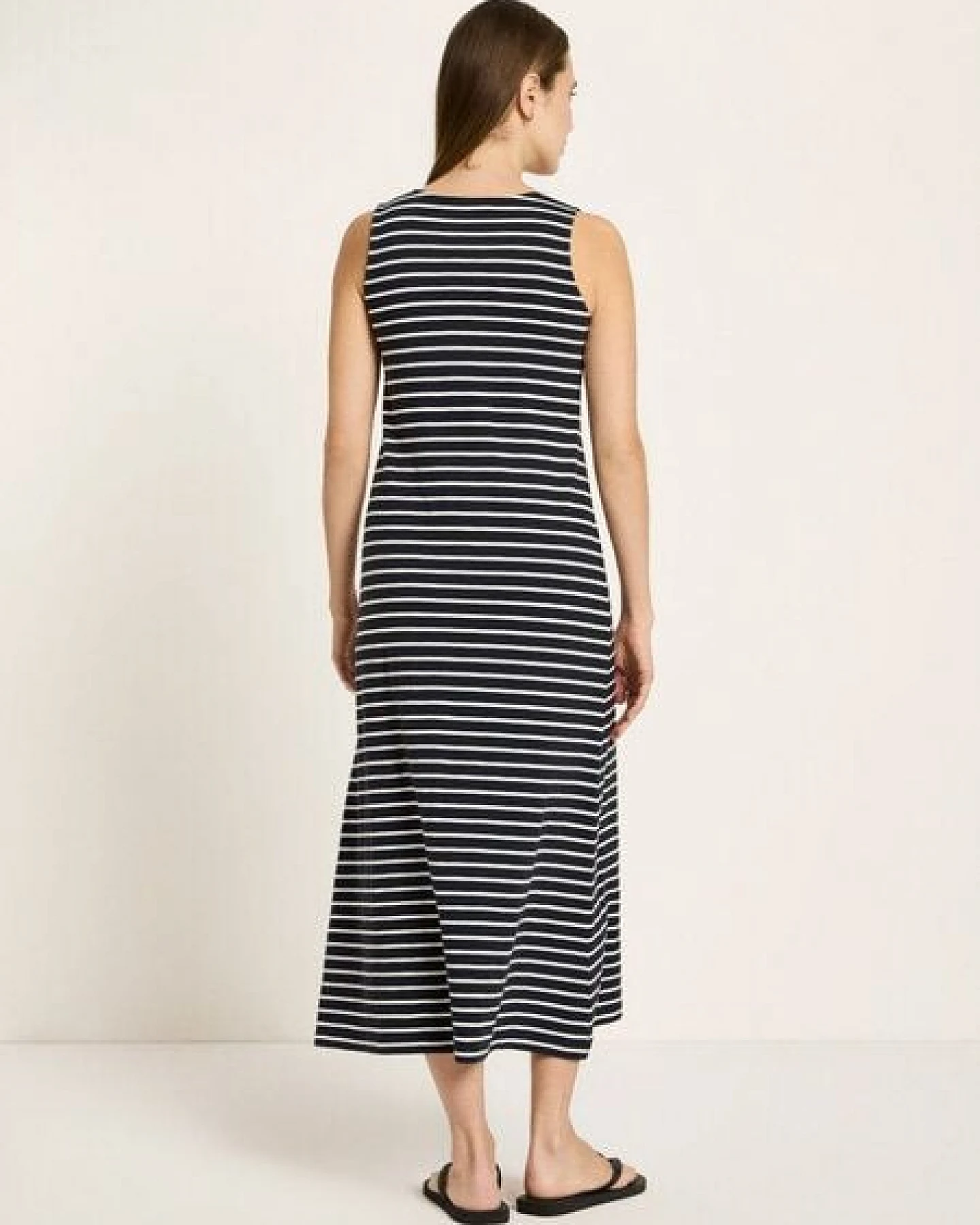 LANIUS Maxikleid (GOTS) aus Bio-Baumwolle – Ansicht 3