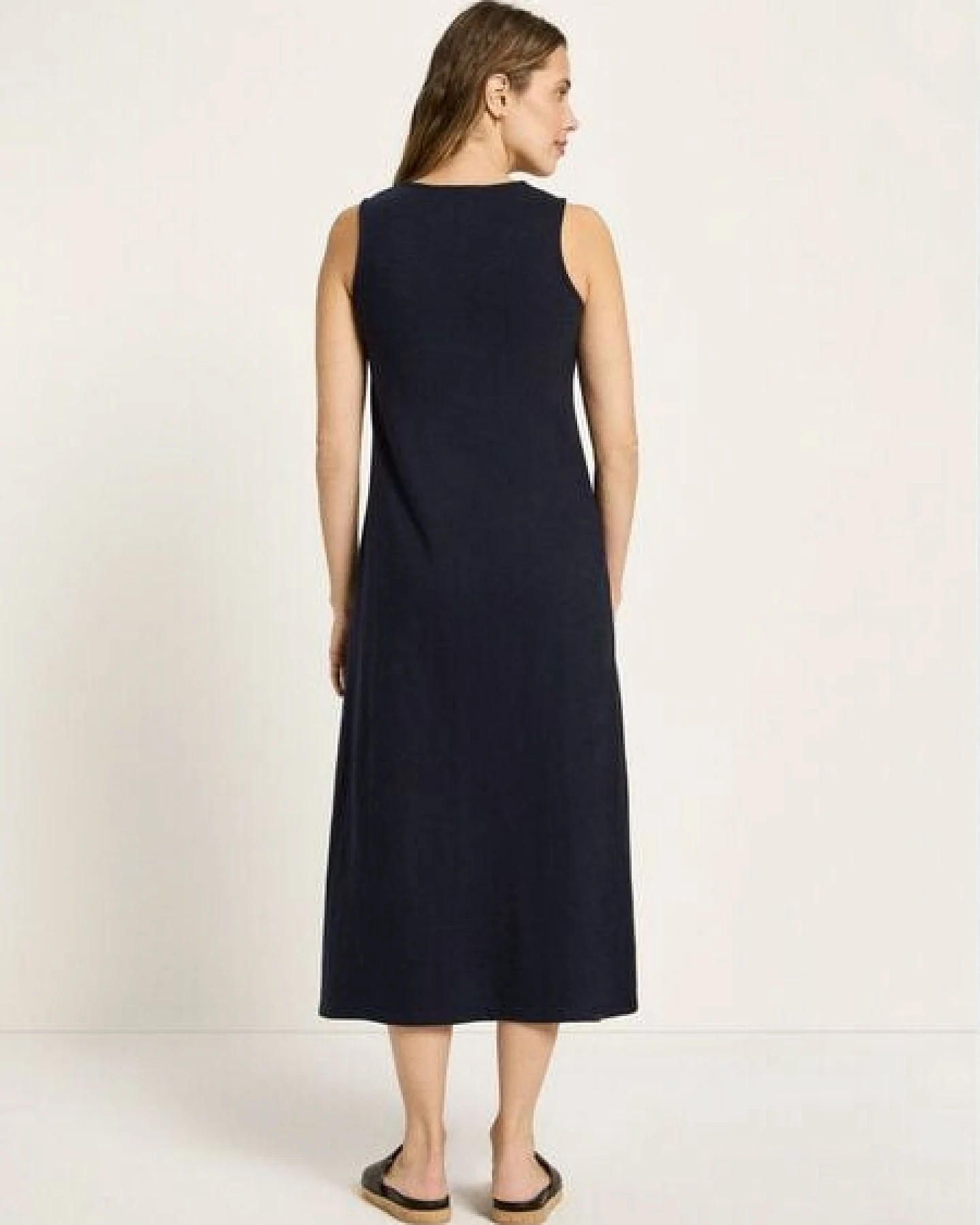 LANIUS Maxikleid (GOTS) aus Bio-Baumwolle – Ansicht 3