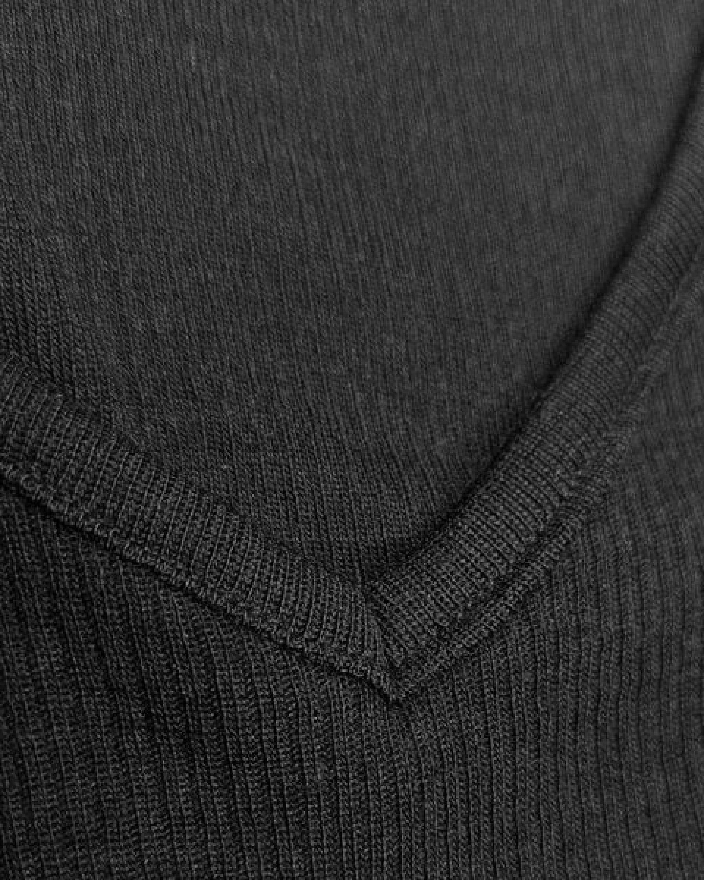 Engel natur Kurzarm Ripp Shirt mit V-Ausschnitt Wolle Seide – Ansicht 2