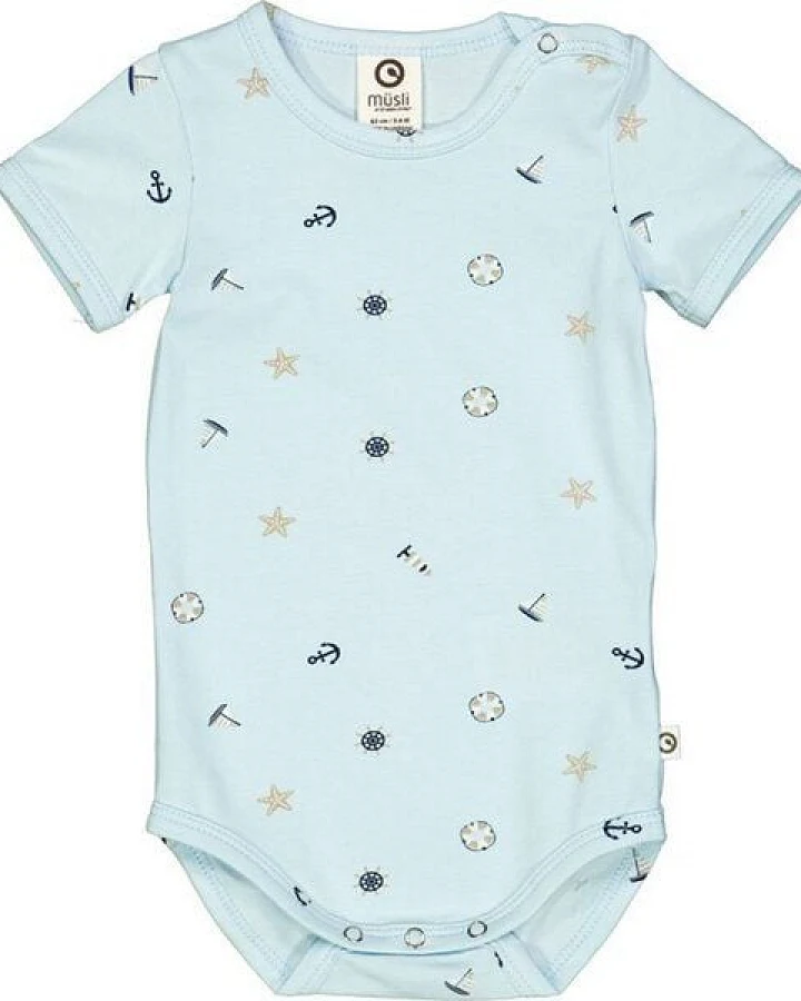 Fred's World by Green Cotton "Green Cotton" Body Kurzarm Maritim