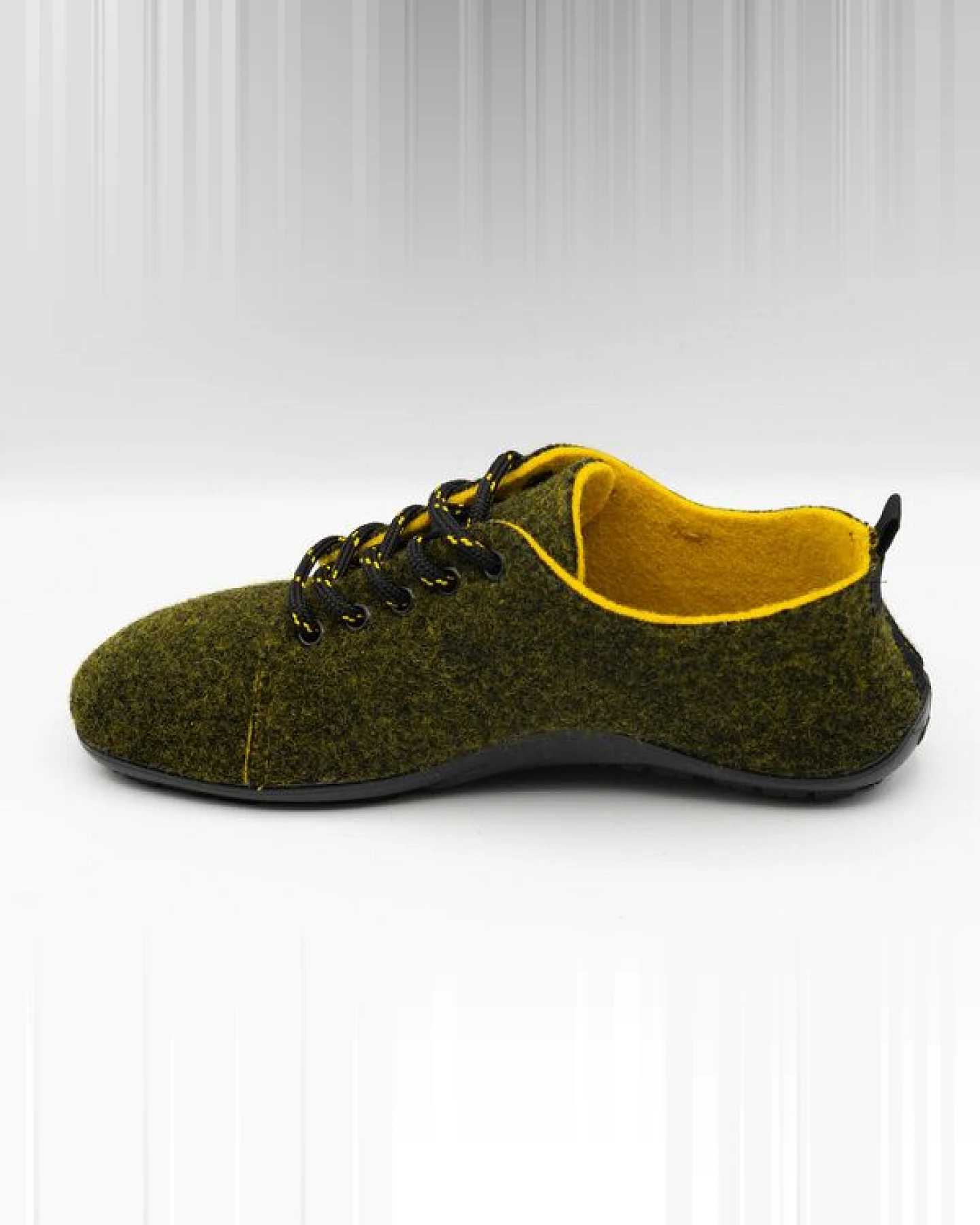 Sneaker all day mit Barfußgefühl pifit! aus hochwertigem Wollfilz gelb-grün, 32000-7 – Ansicht 3