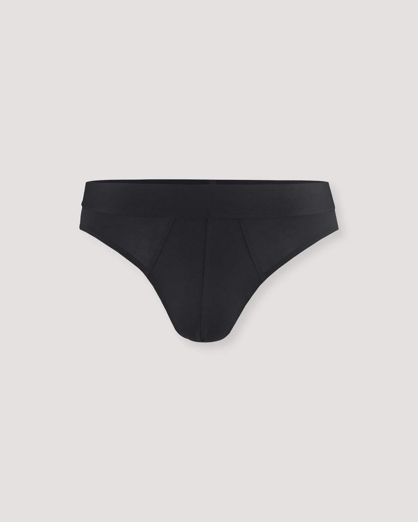 hessnatur Herren Slip Regular Cut COTTON MIX aus Bio-Baumwolle - schwarz - Größe 5 = M – Ansicht 3