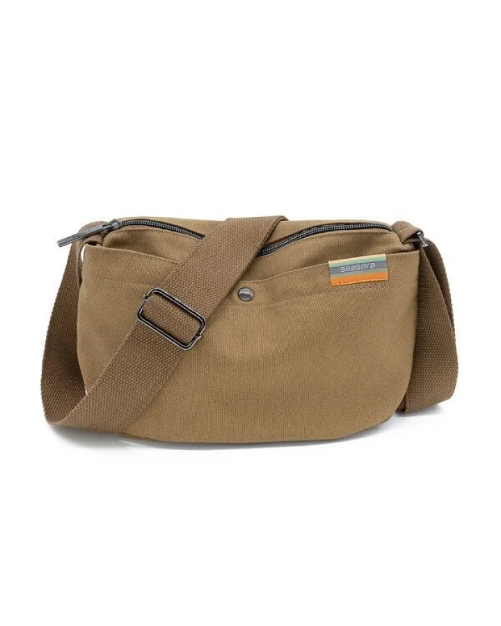 seasara Tasche Umhängetasche aus Bio-Baumwolle (Canvas), navy blue oder camel