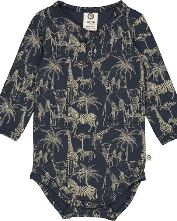 Fred's World by Green Cotton "Green Cotton" Body Langarm Safari