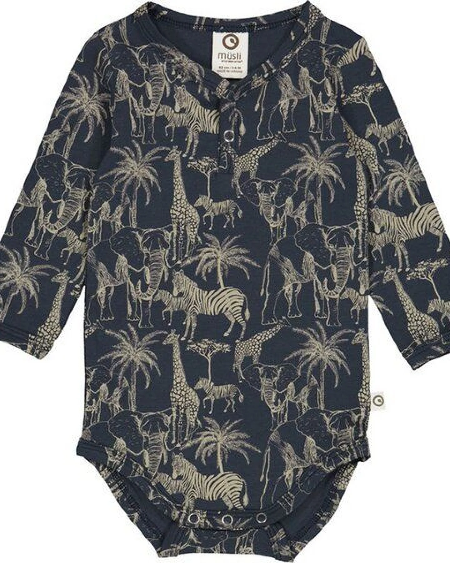 Fred's World by Green Cotton "Green Cotton" Body Langarm Safari – Ansicht 2