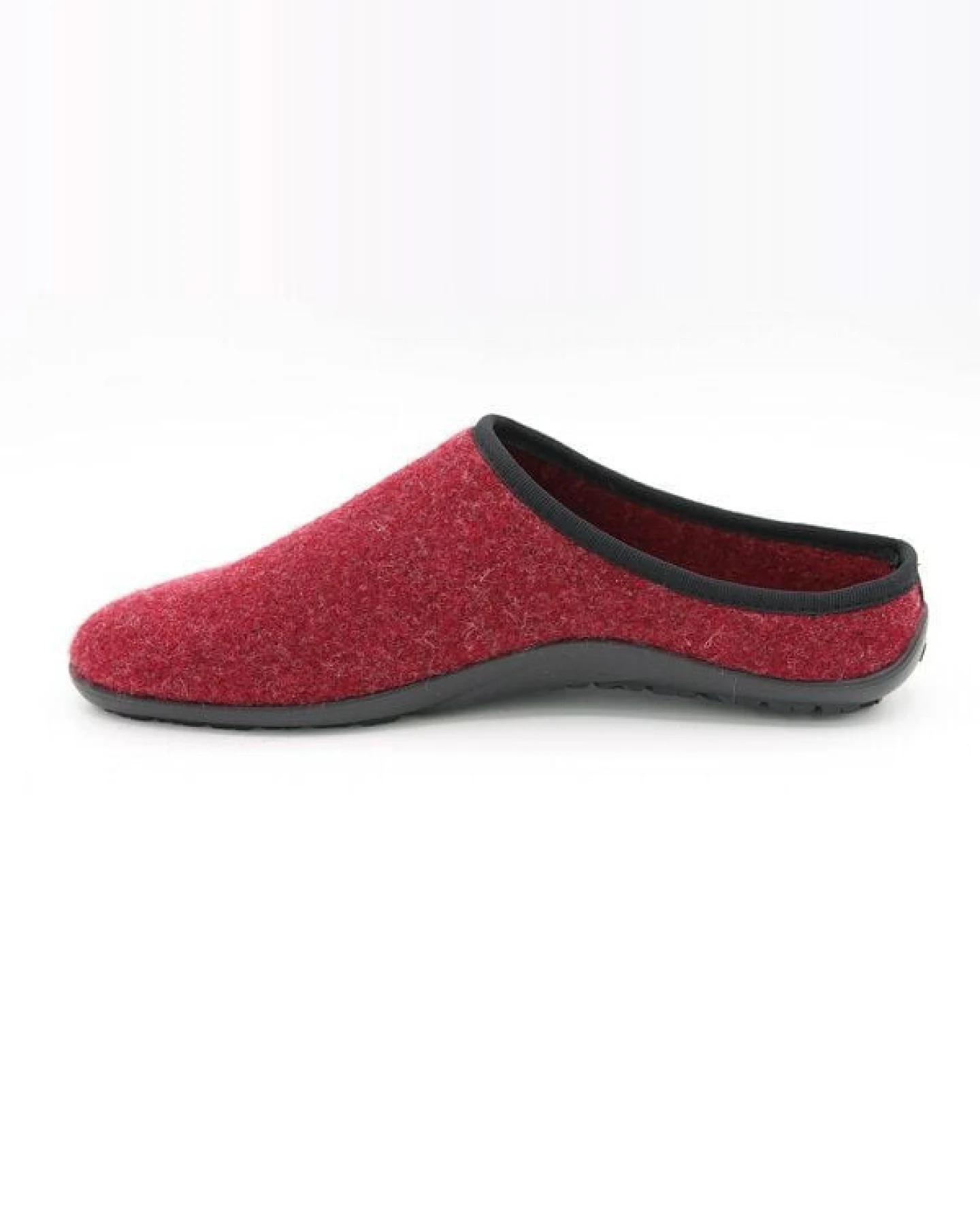 Pantoffel homey mit Barfußgefühl pifit! aus hochwertigem Wollfilz kirschrot, 32100-2 – Ansicht 4
