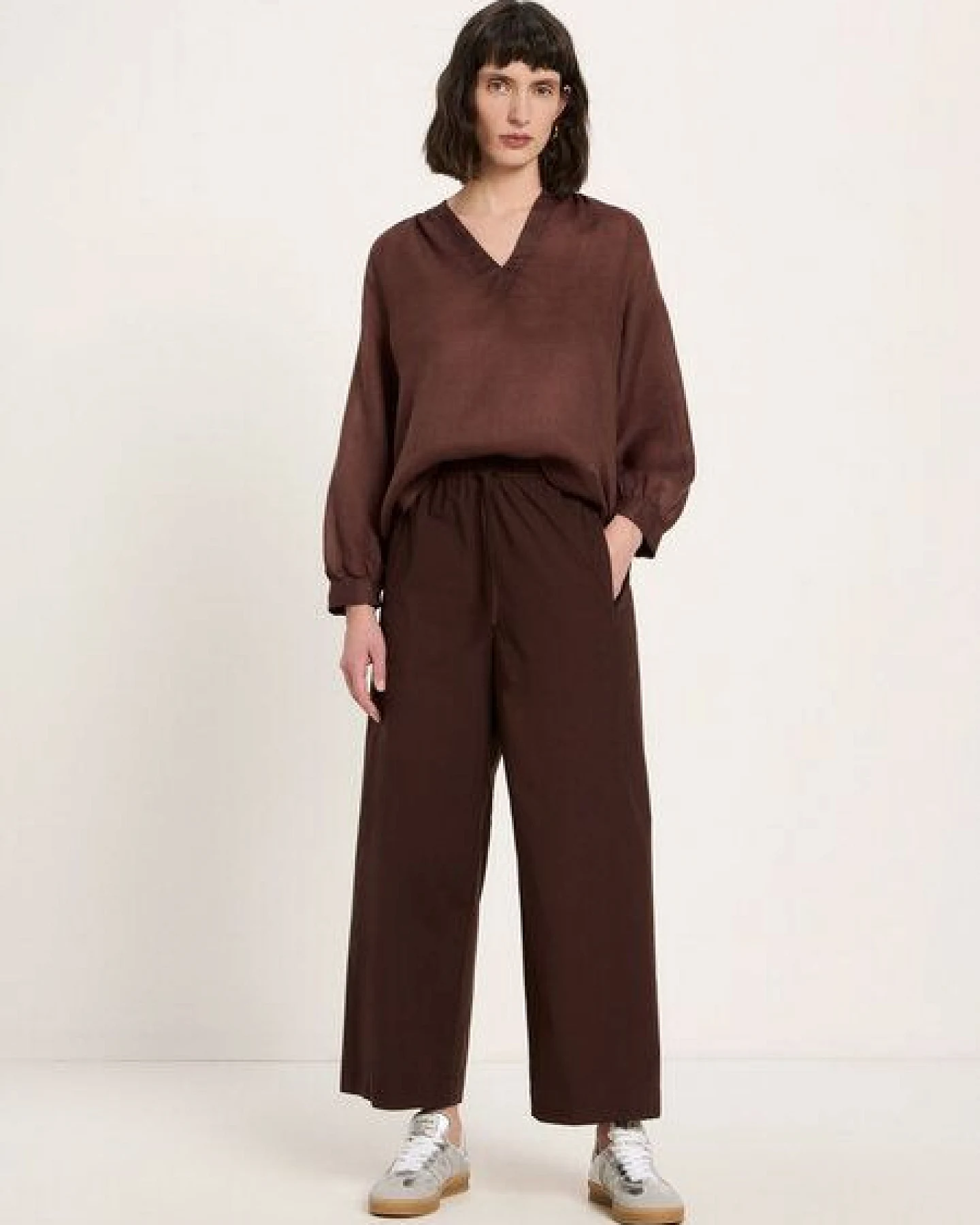 LANIUS Bluse aus Ramie – Ansicht 2